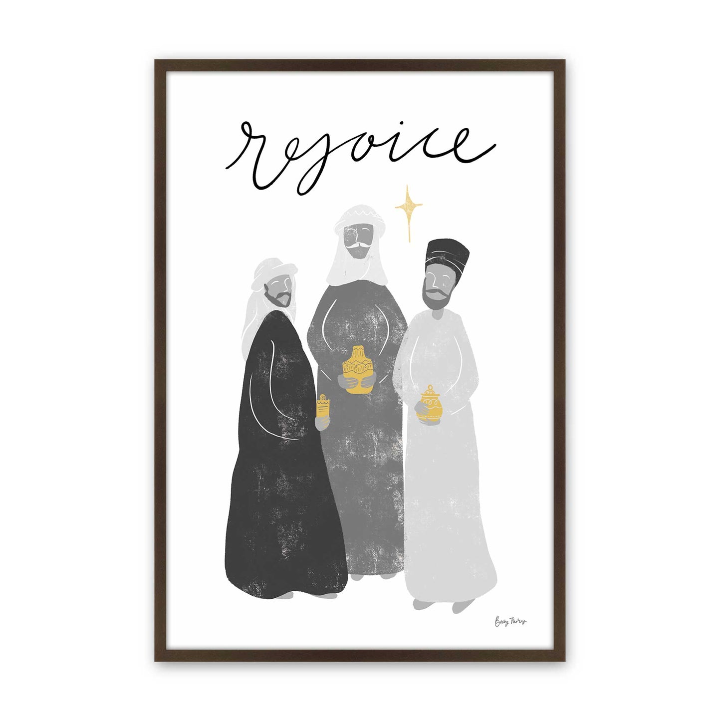 [Color:Belvinder Brown], Picture of art in a Belvinder Brown frame