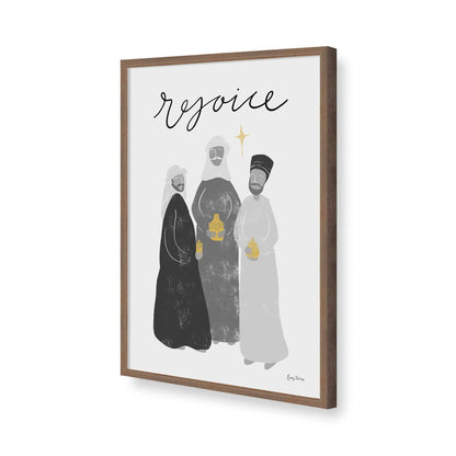 [Color:Walnut], Picture of art in a Walnut frame of the corner