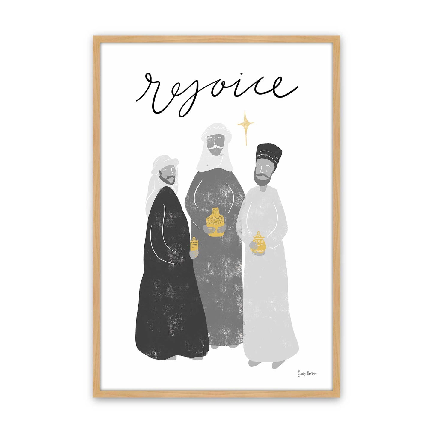 [Color:American Maple], Picture of art in a American Maple frame