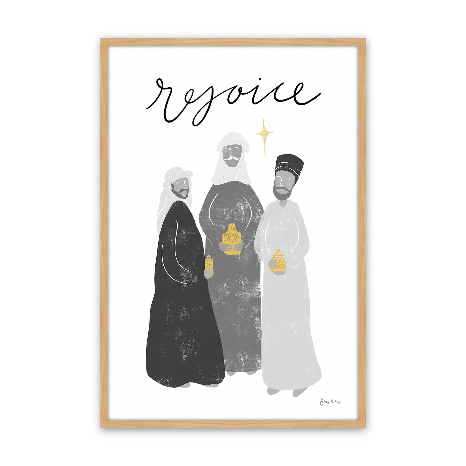 [Color:American Maple], Picture of art in a American Maple frame