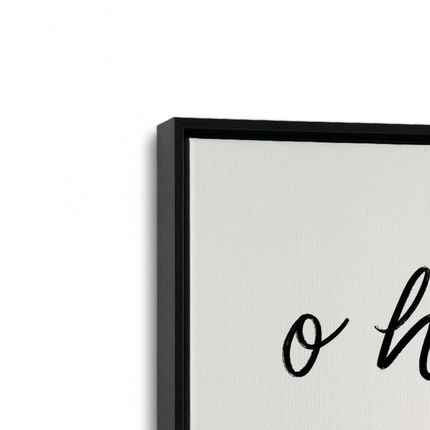 [Color:Satin Black], Picture of art in a Satin Black frame at an angle