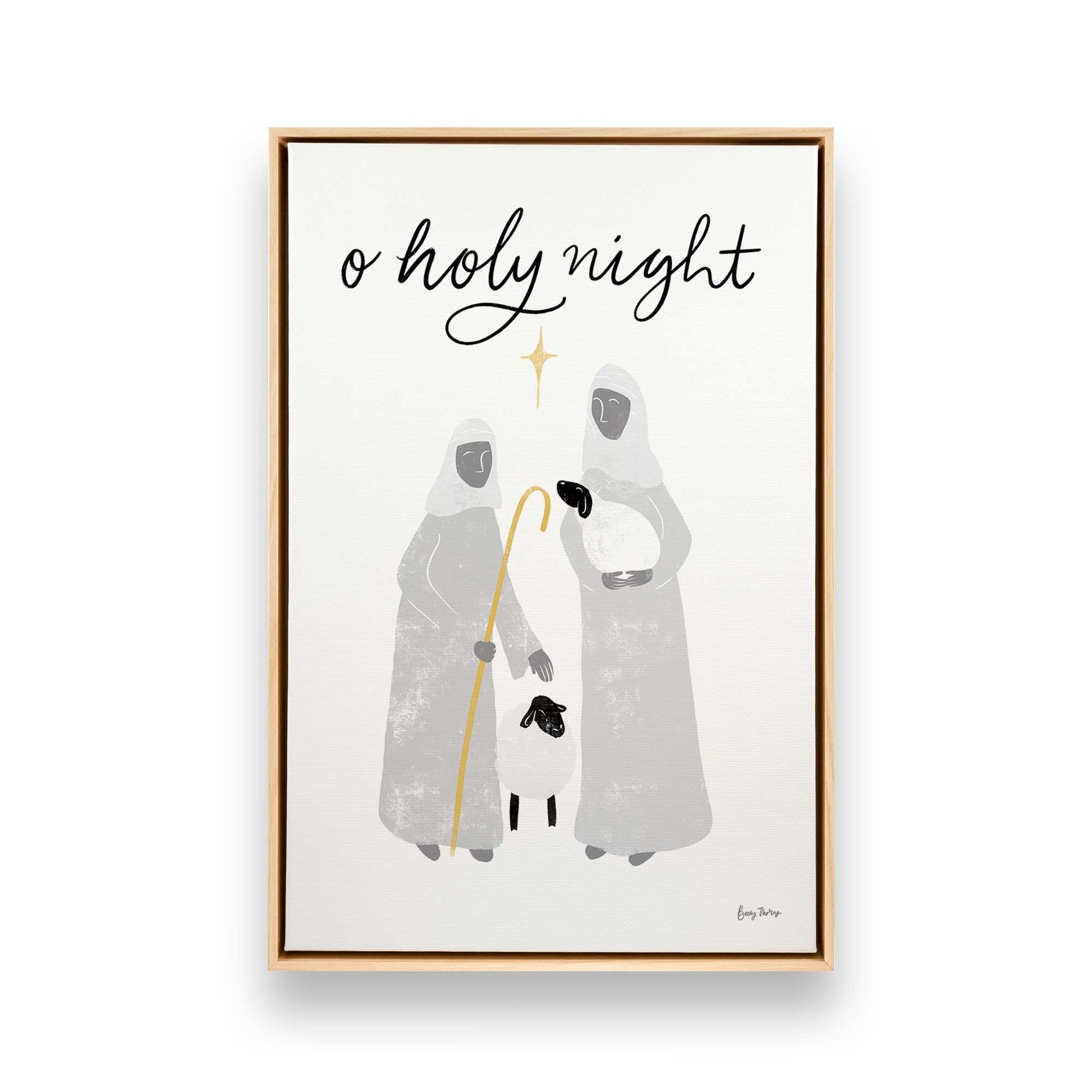 [Color:American Maple], Picture of art in a American Maple frame