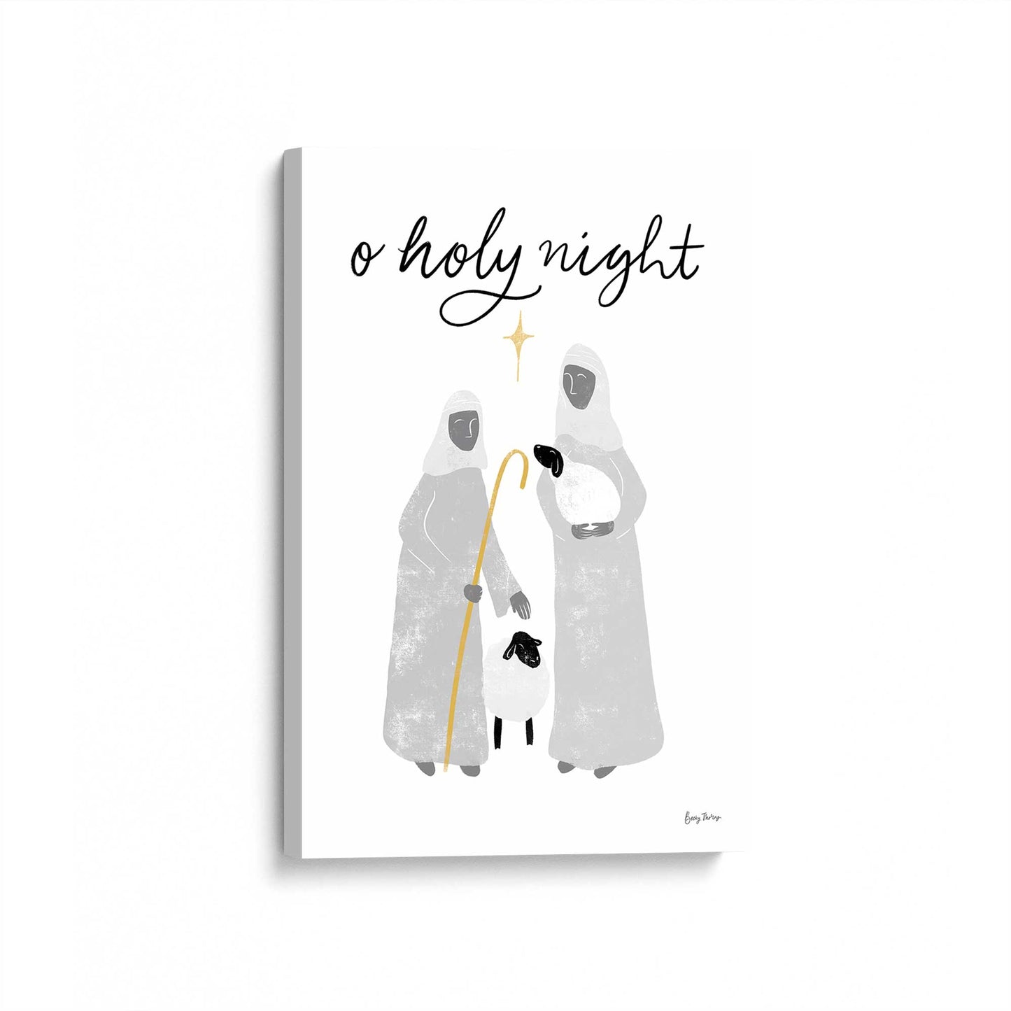 [Color:Stretched Canvas], Picture of art at an angle