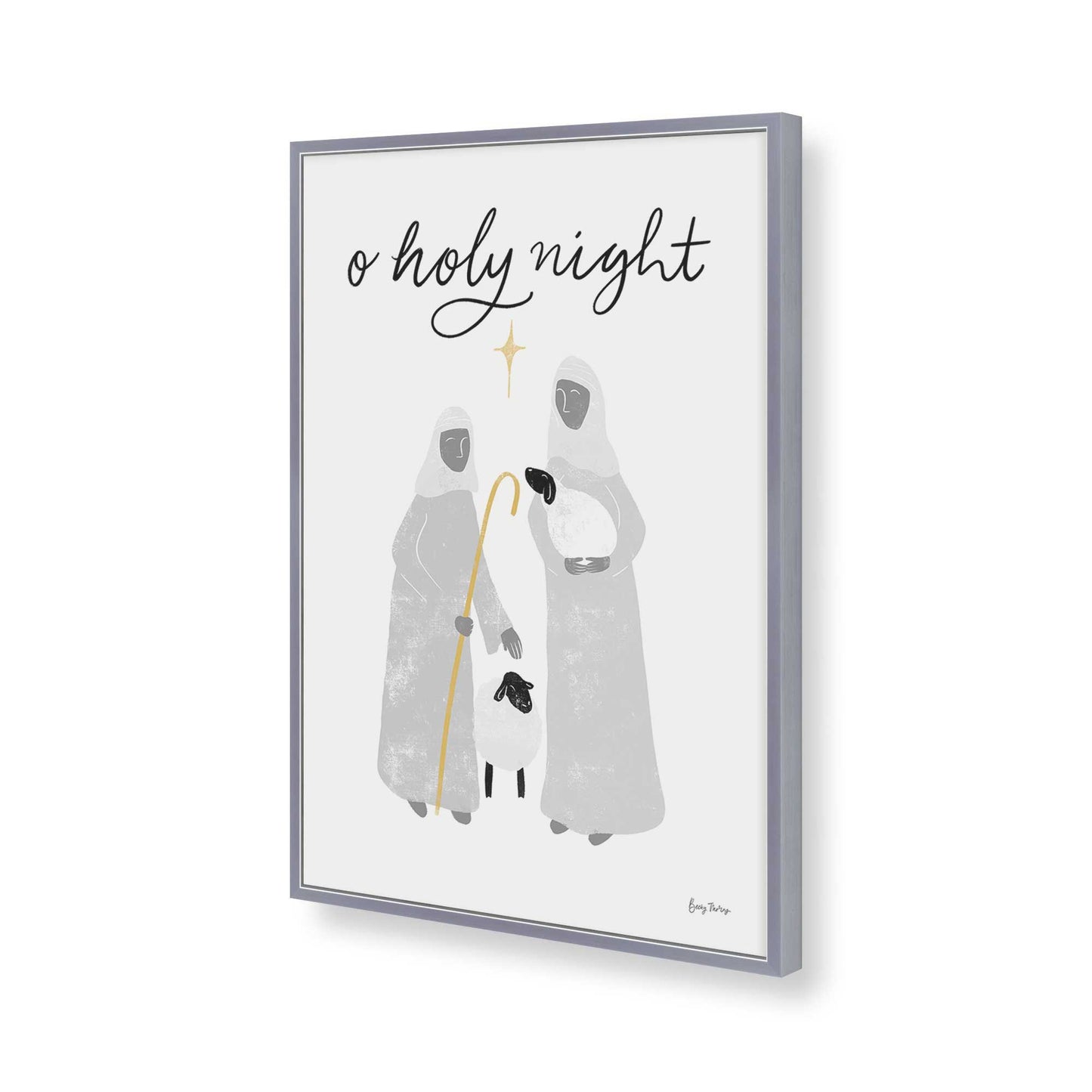 [Color:Polished Chrome], Picture of art in a Polished Chrome frame of the corner