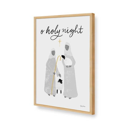 [Color:American Maple], Picture of art in a American Maple frame of the corner