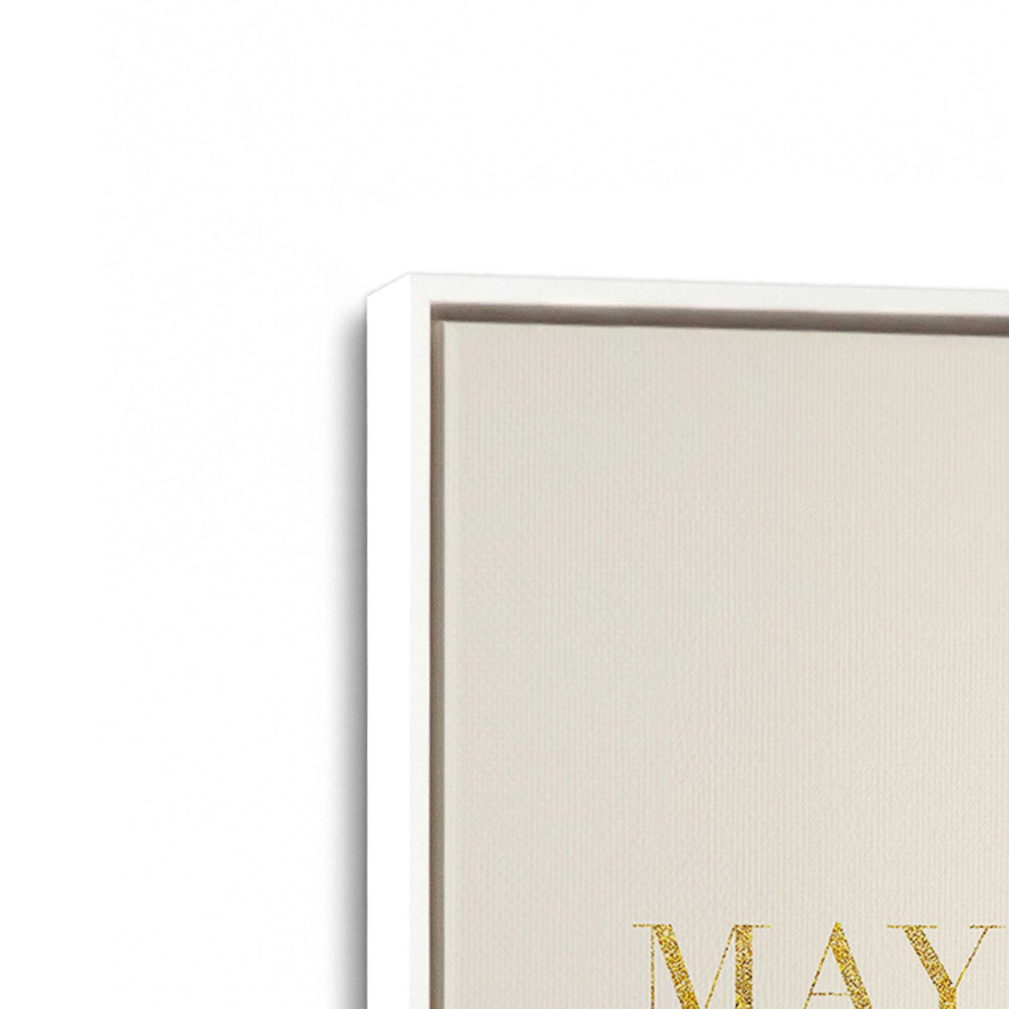 [Color:Opaque White], Picture of art in a White frame at an angle