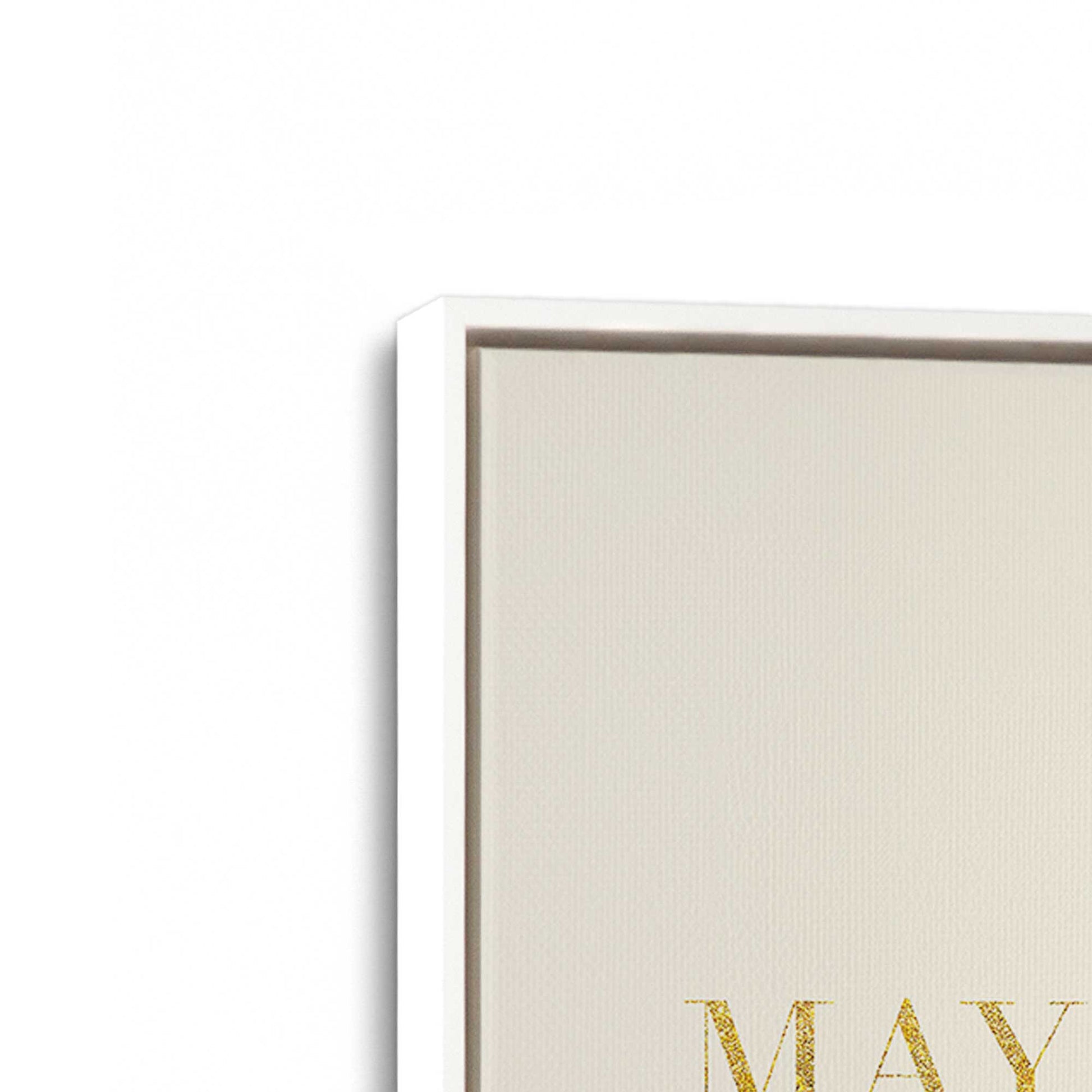 [Color:Opaque White], Picture of art in a White frame at an angle