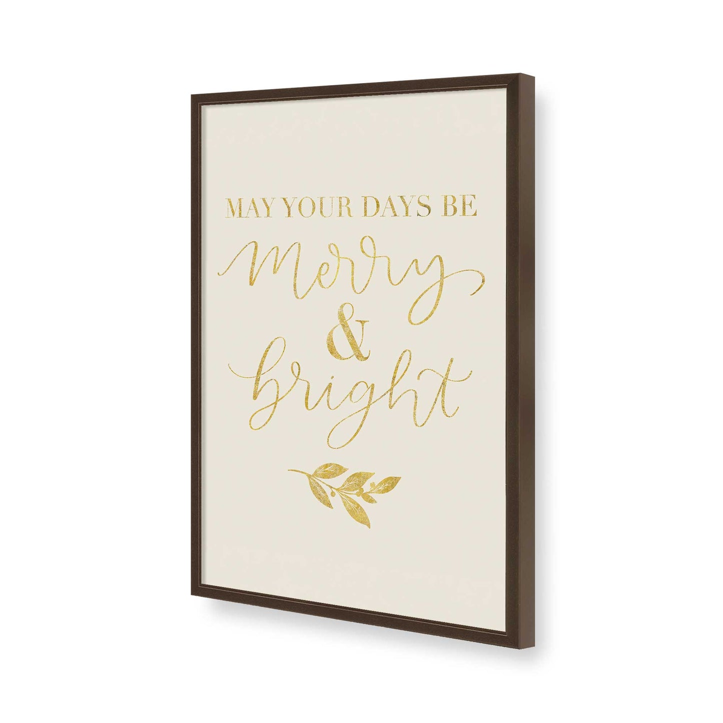 [Color:Brown], Picture of art in a Brown frame of the corner