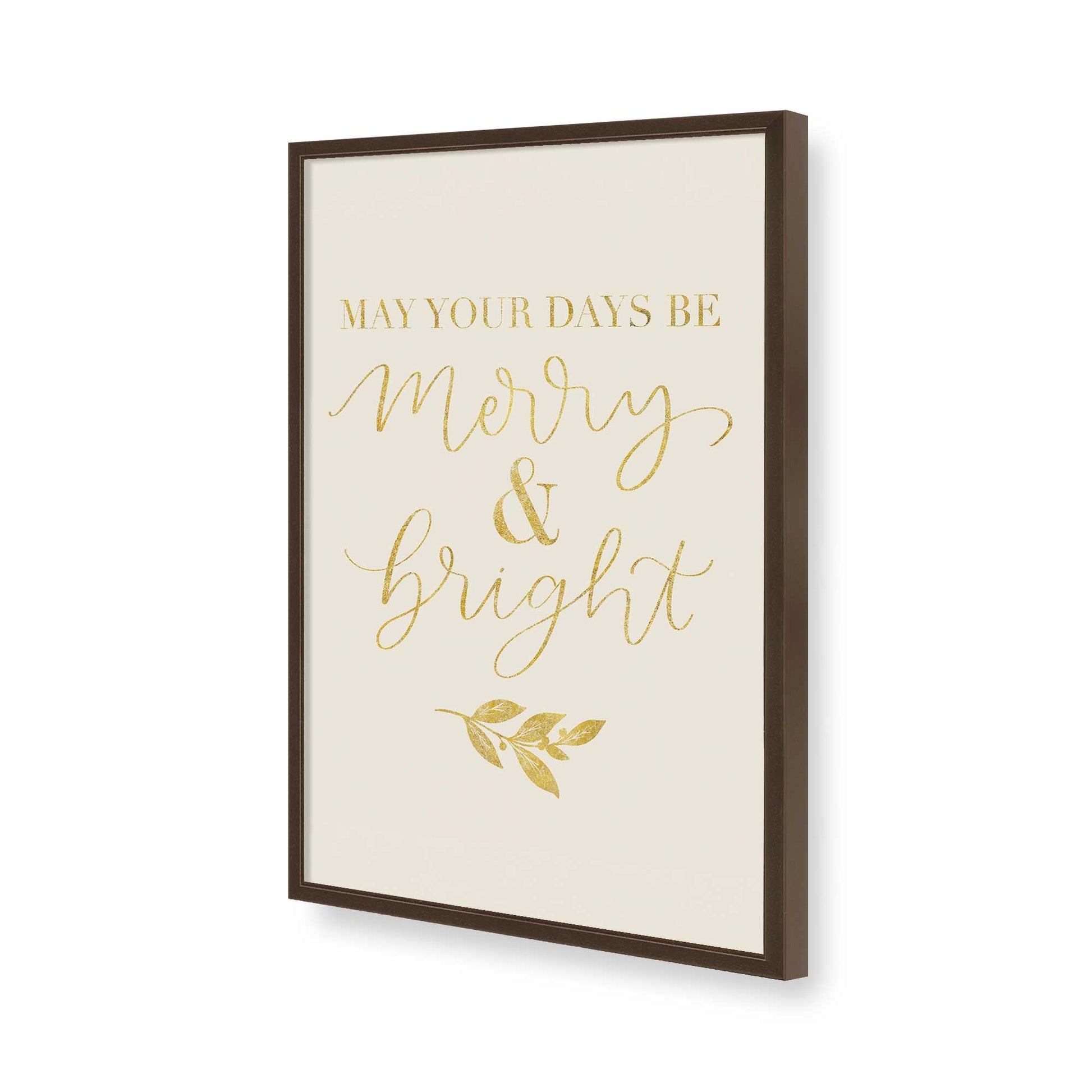 [Color:Brown], Picture of art in a Brown frame of the corner