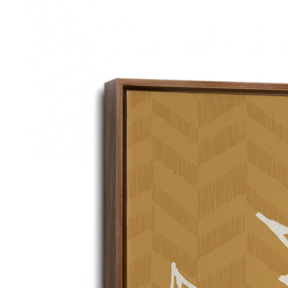 [Color:Walnut], Picture of art in a Walnut frame at an angle