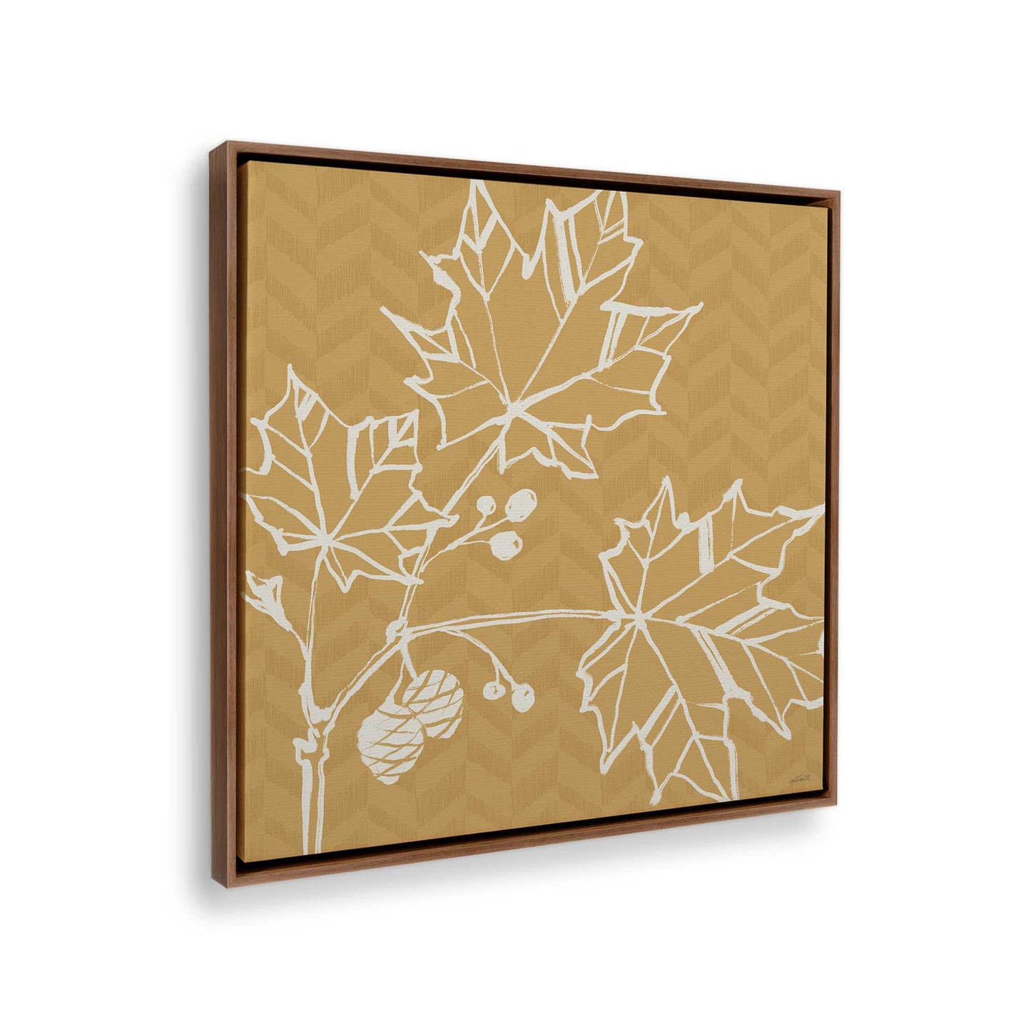 [Color:Walnut], Picture of the corner of the art