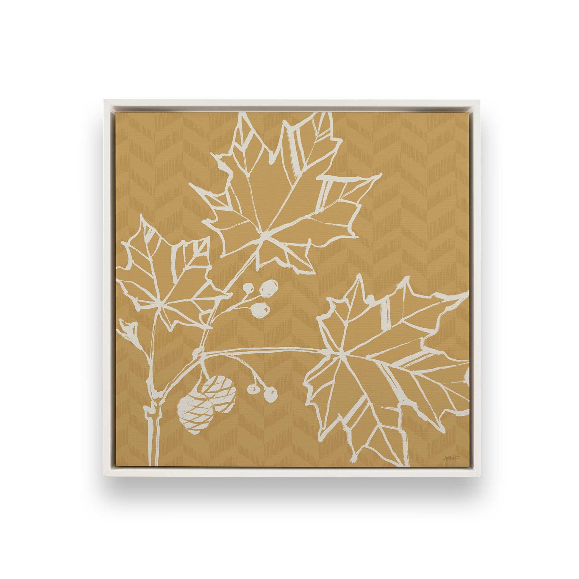 [Color:Opaque White], Picture of art in a White frame