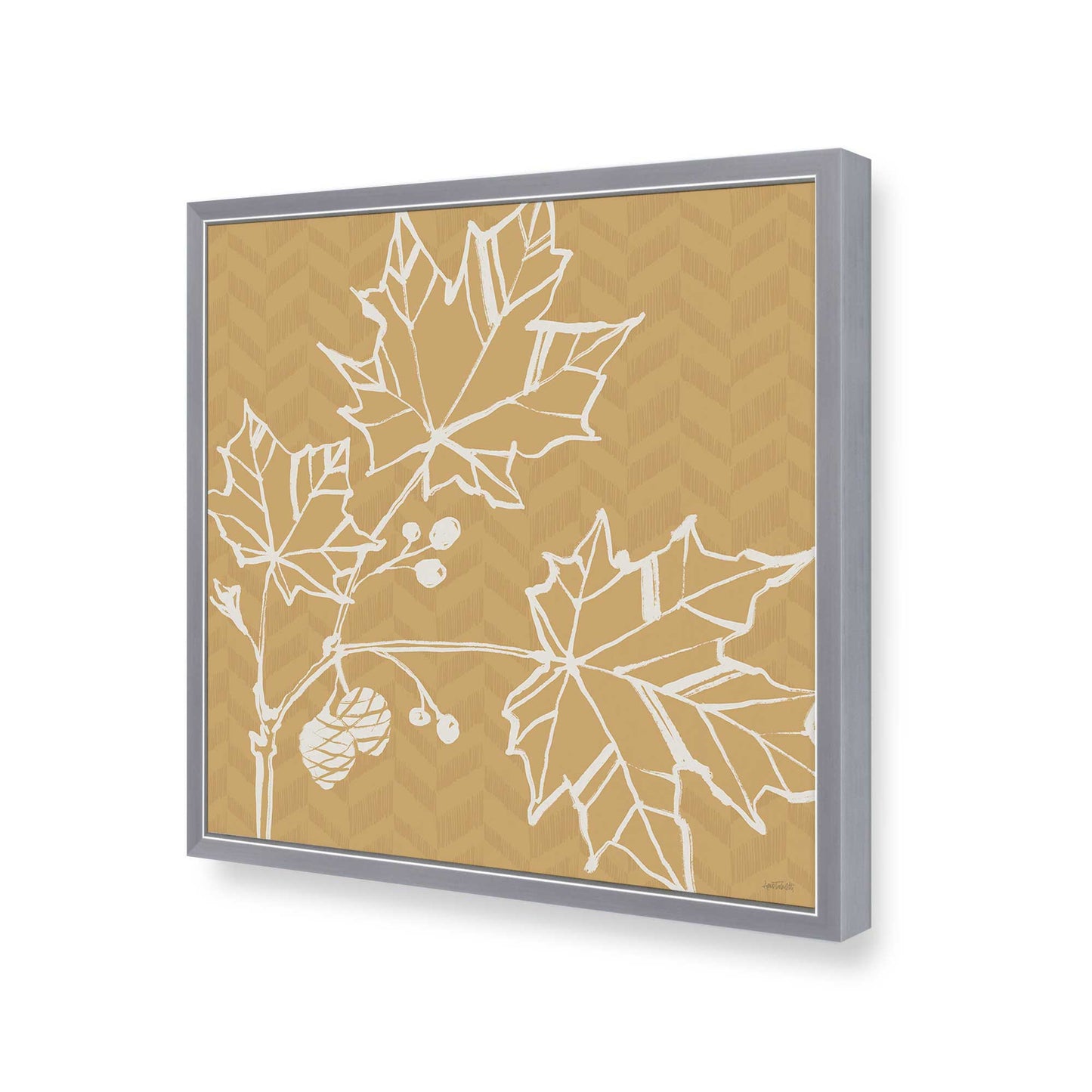 [Color:Polished Chrome], Picture of art in a Polished Chrome frame of the corner