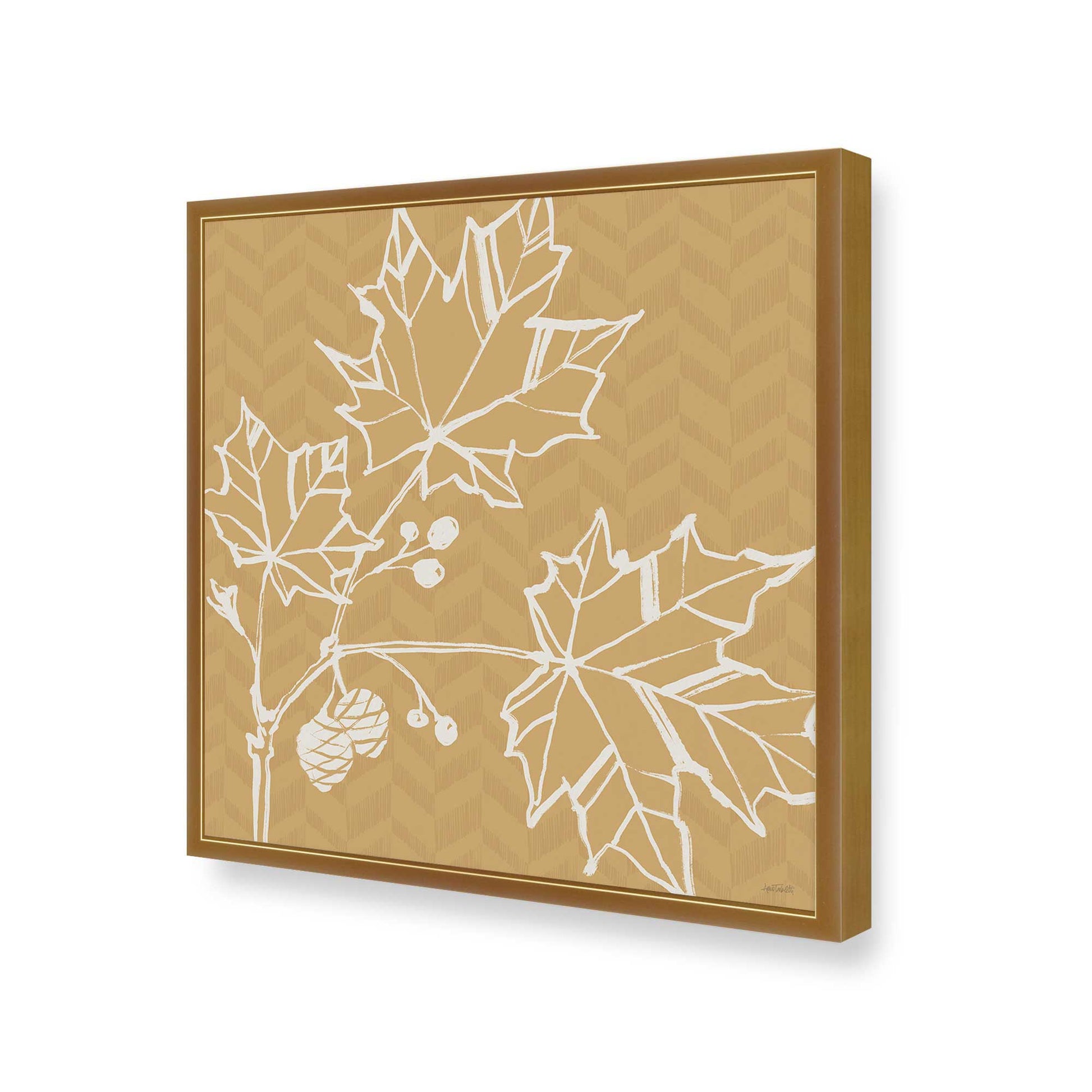 [Color:Polished Gold], Picture of art in a Polished Gold frame of the corner