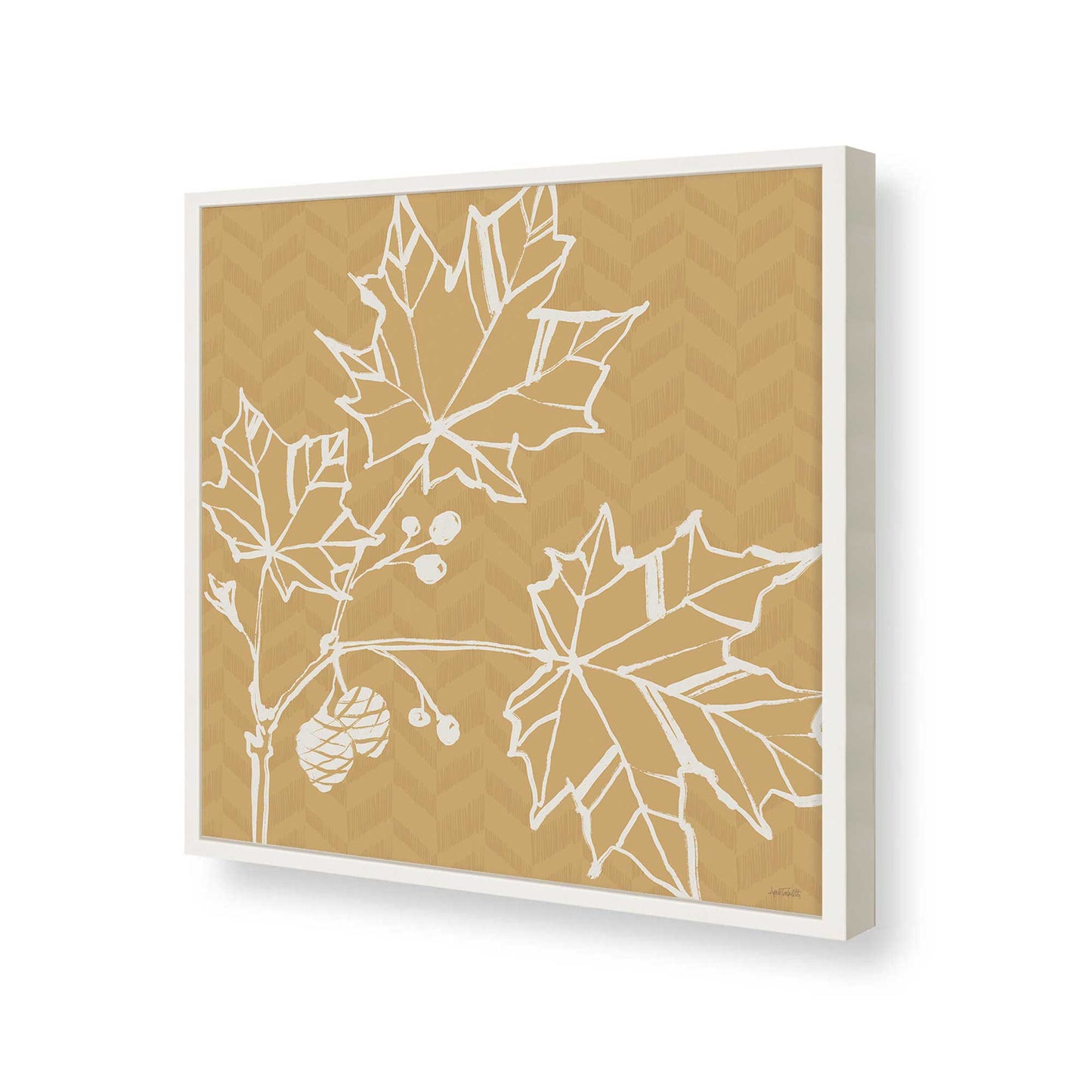 [Color:Opaque White], Picture of art in a Opaque White frame of the corner