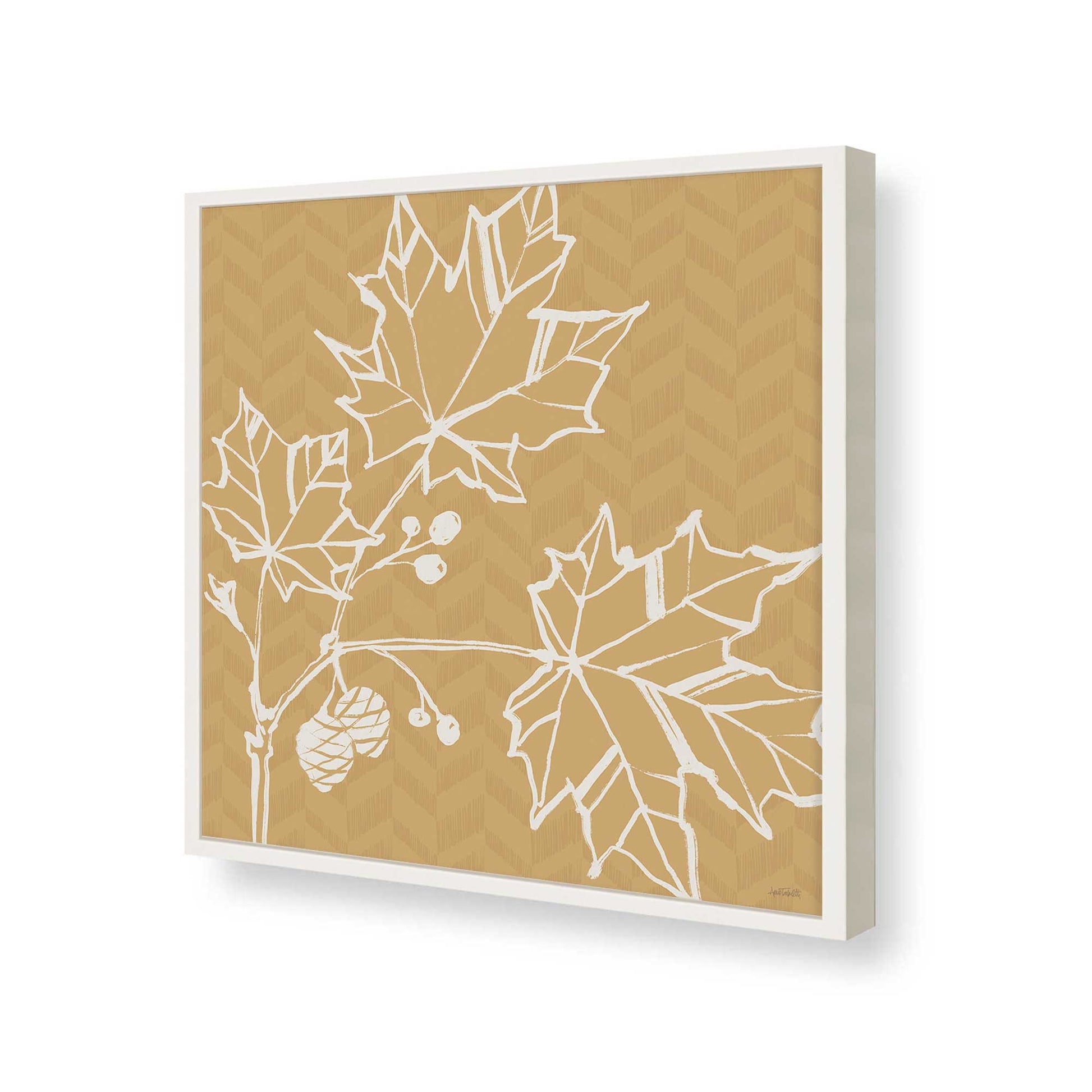 [Color:Opaque White], Picture of art in a Opaque White frame of the corner