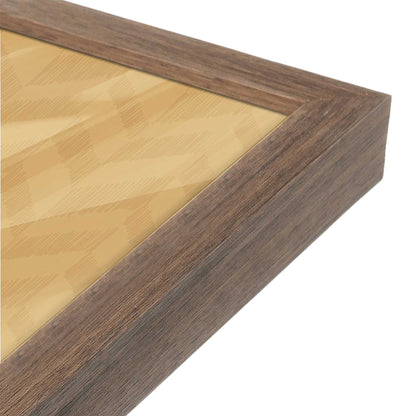 [Color:Walnut], Picture of art in a Walnut frame at an angle