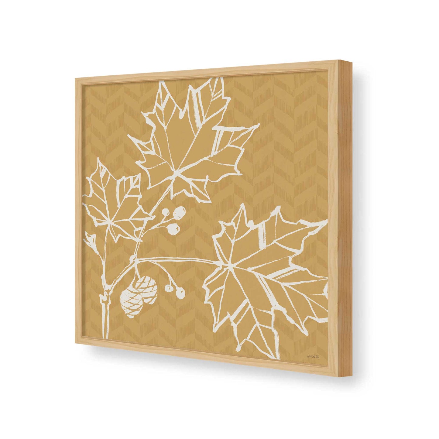 [Color:Espresso], Picture of art in a Espresso frame of the corner