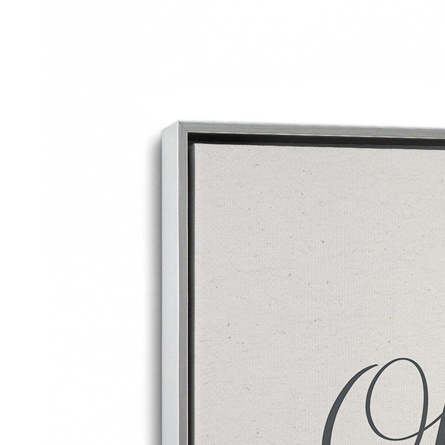 [Color:Polished Chrome], Picture of art in a Polished Chrome frame at an angle