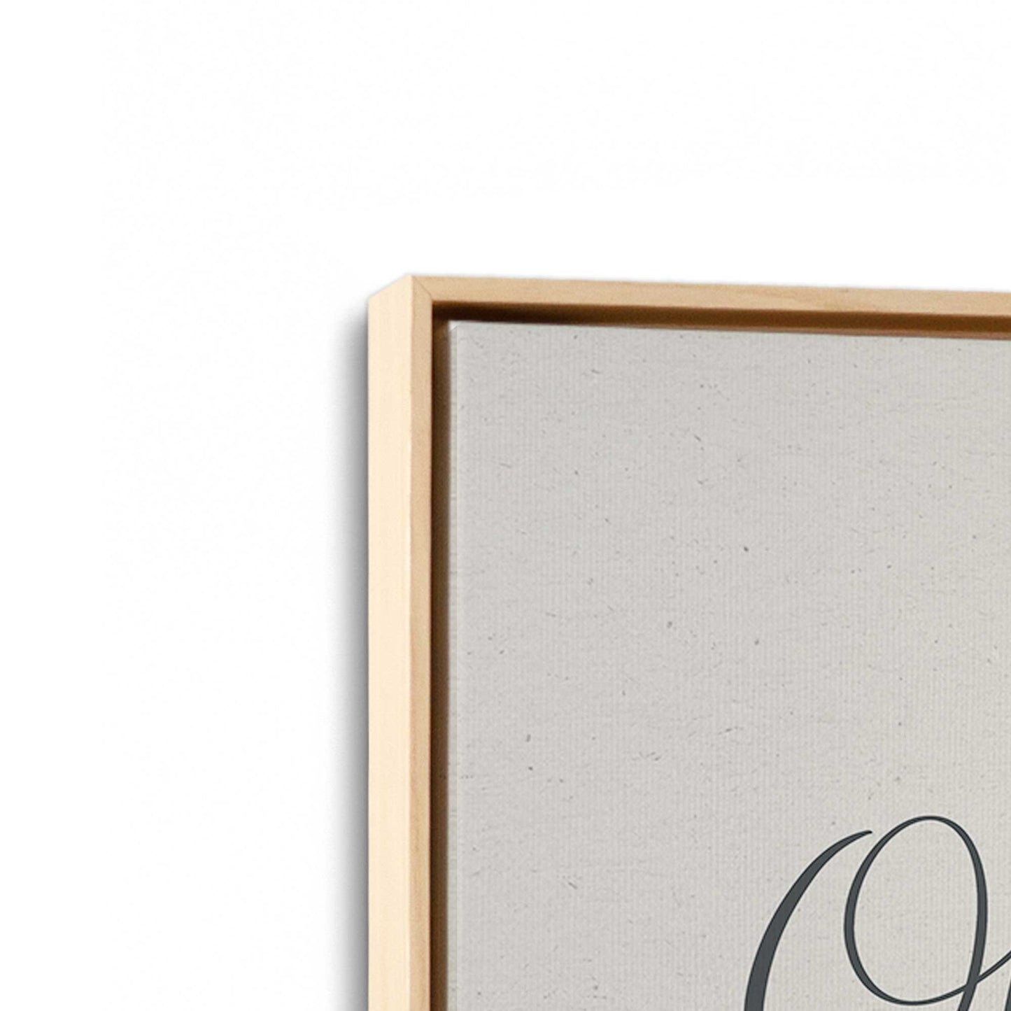 [Color:American Maple], Picture of art in a American Maple frame at an angle