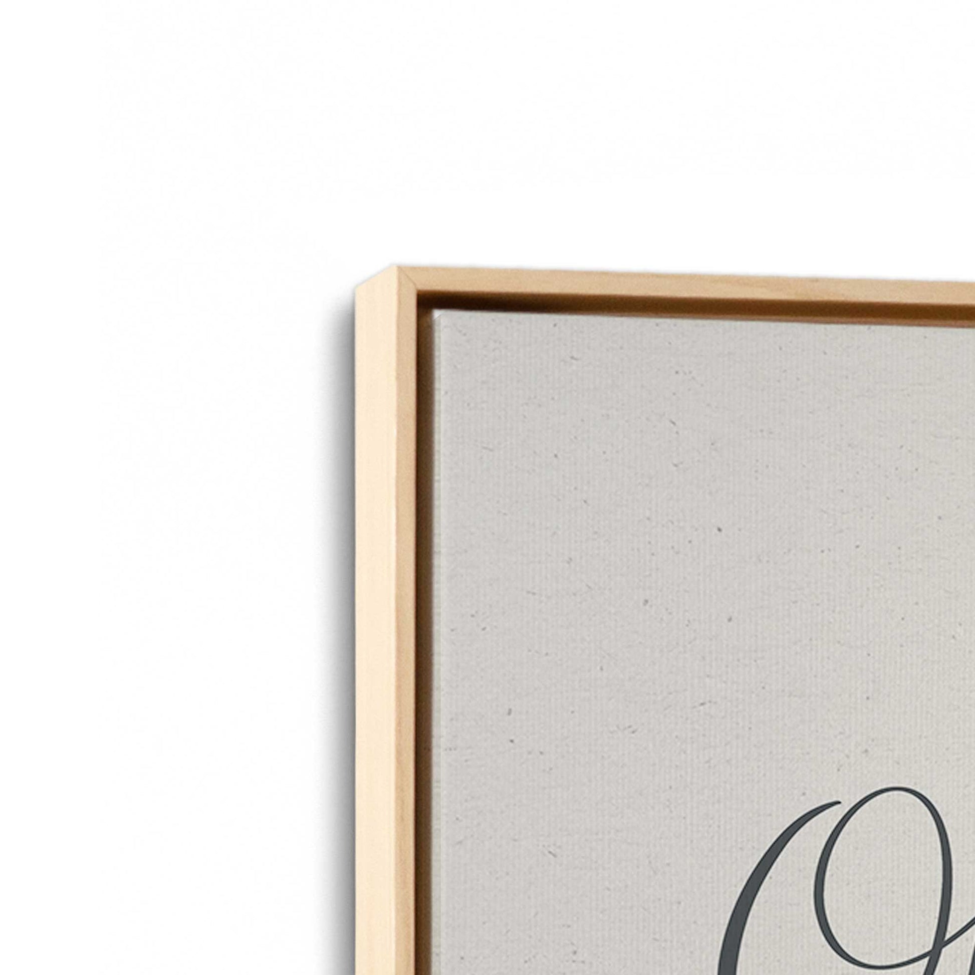 [Color:American Maple], Picture of art in a American Maple frame at an angle