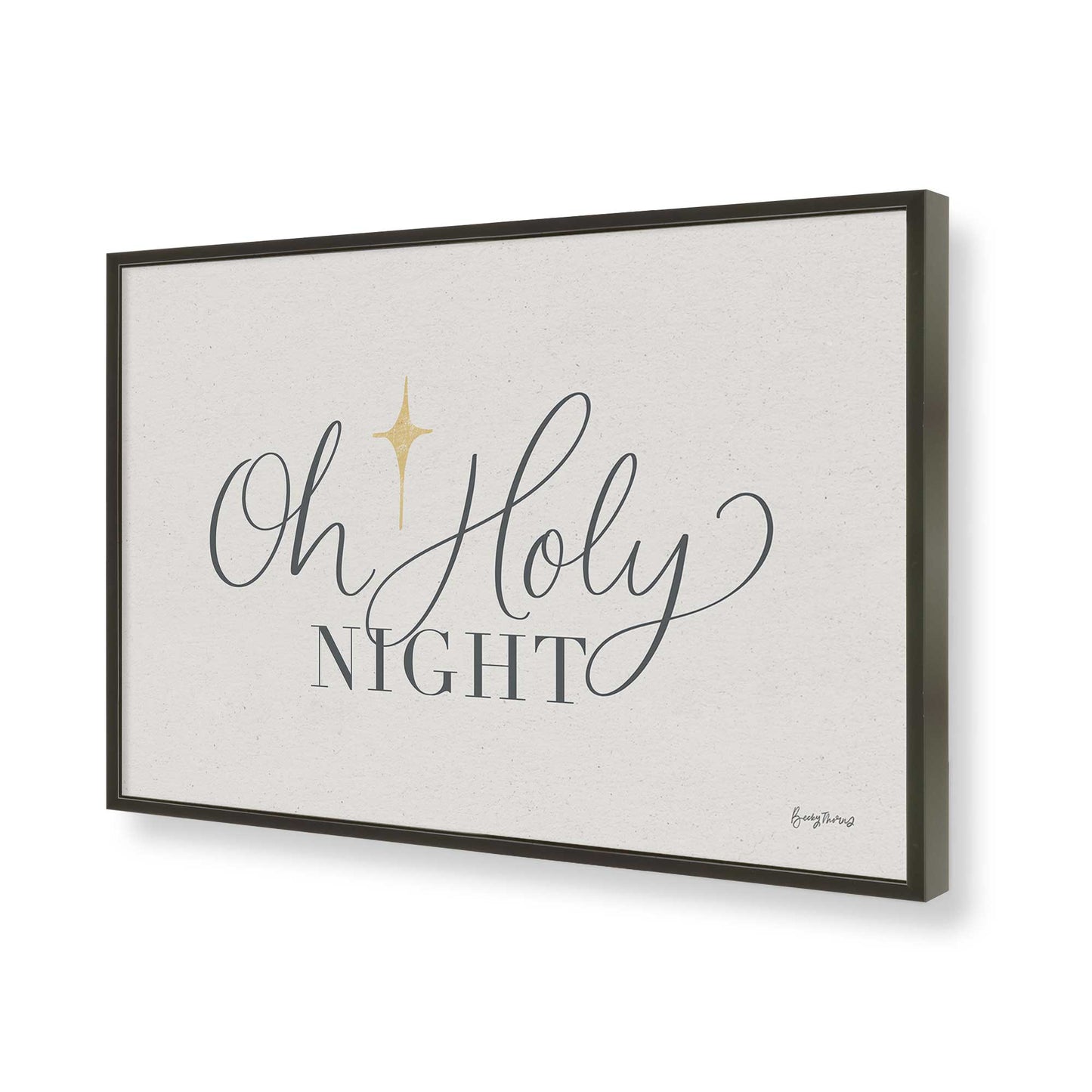 [Color:Satin Black], Picture of art in a Satin Black frame of the corner