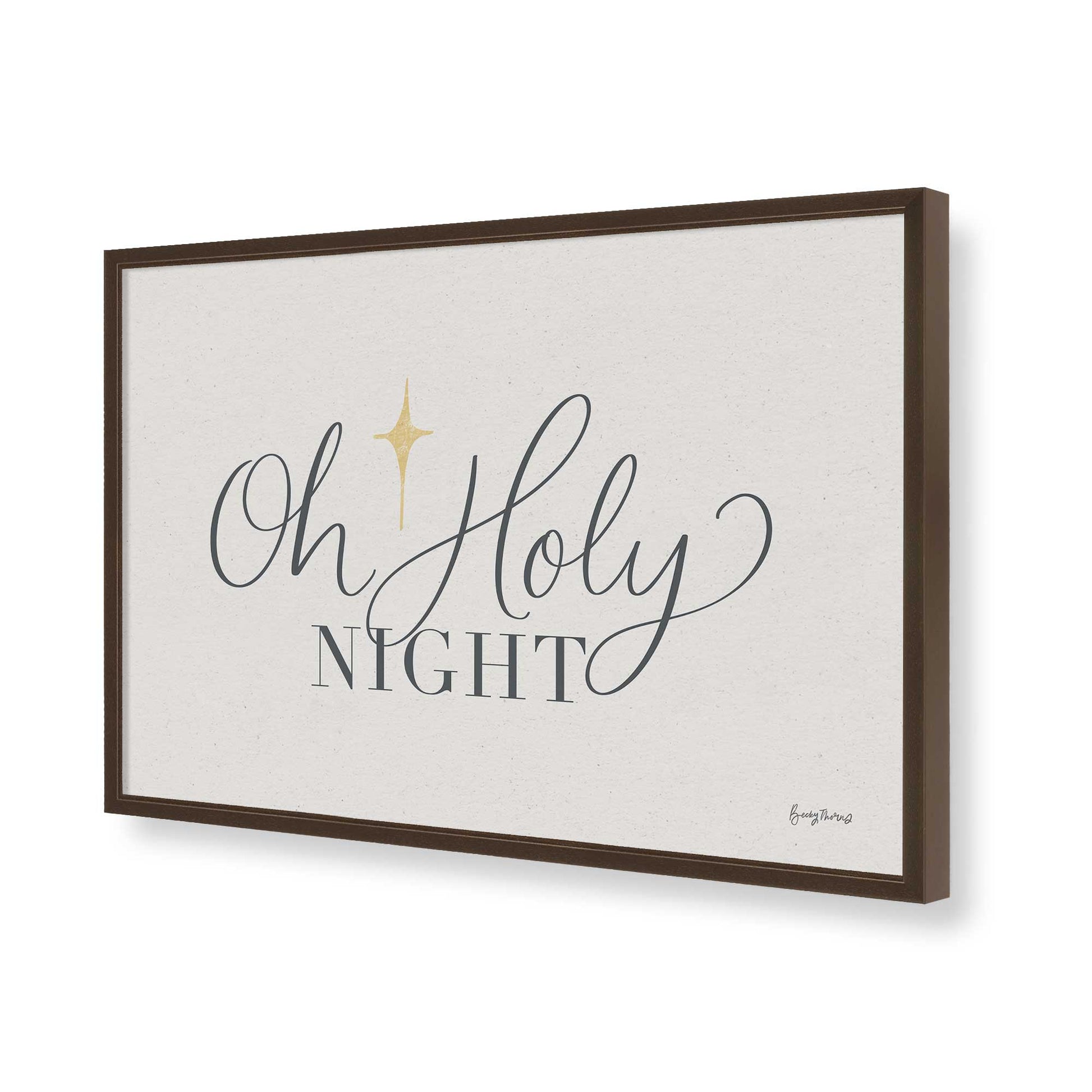 [Color:Brown], Picture of art in a Brown frame of the corner