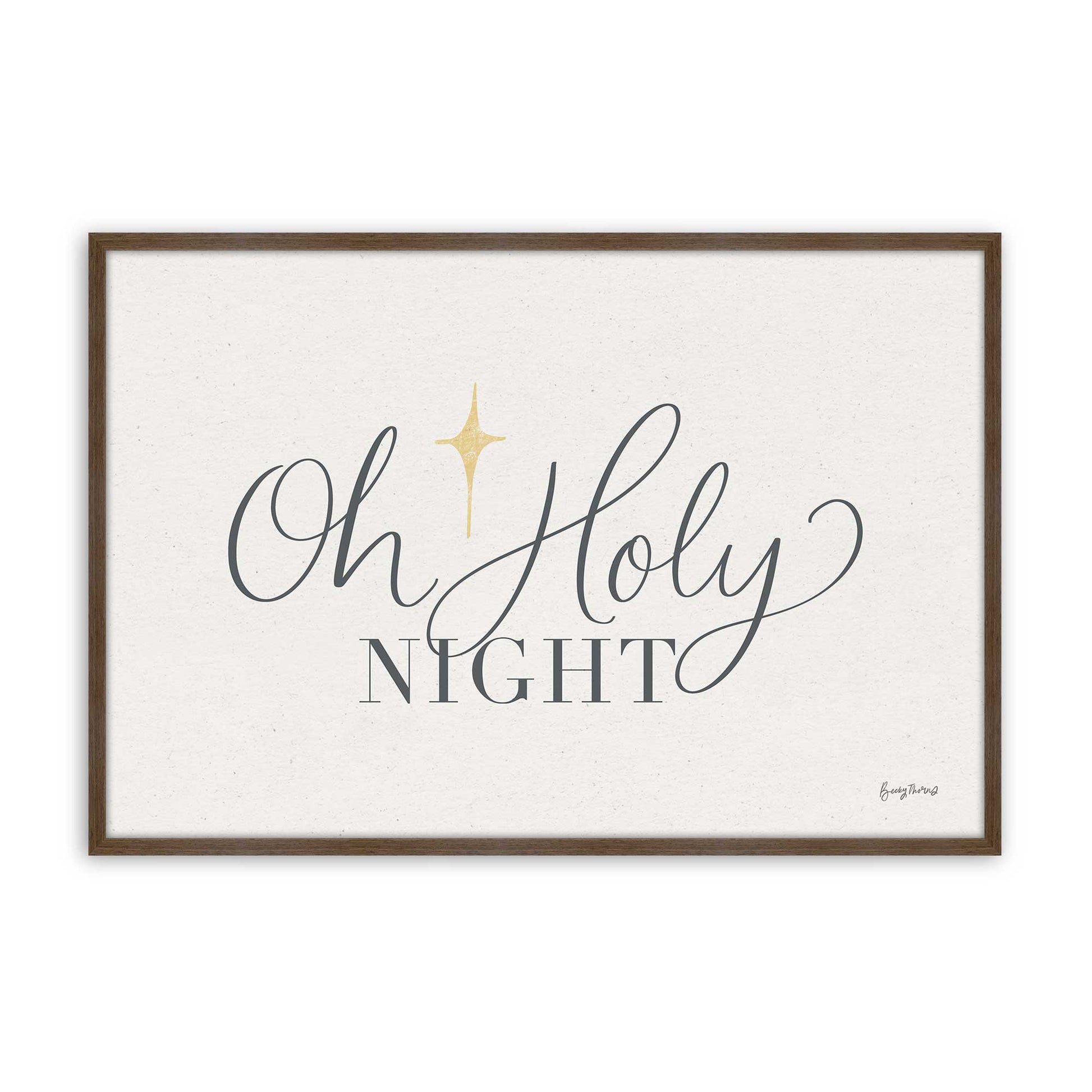 [Color:Walnut], Picture of art in a Walnut frame