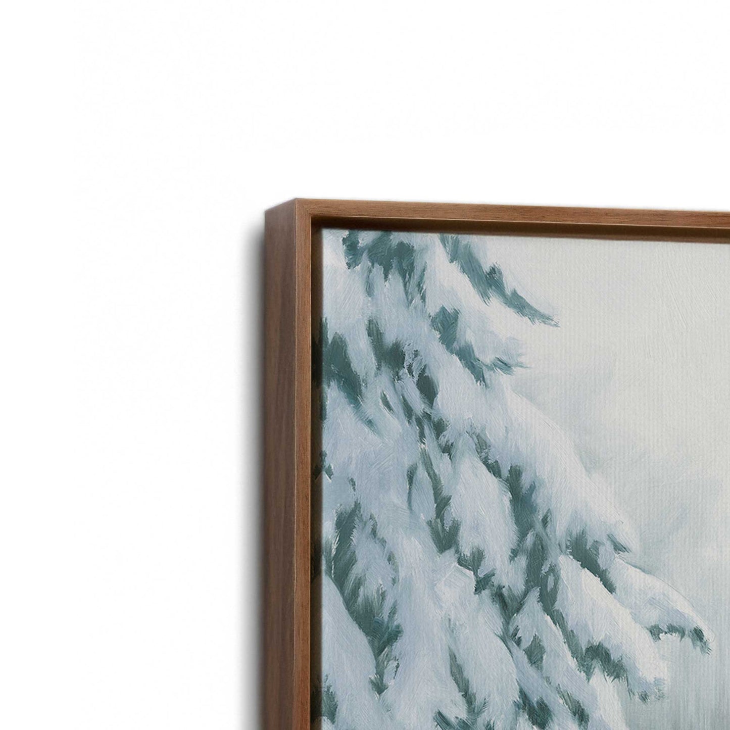 [Color:Walnut], Picture of art in a Walnut frame at an angle