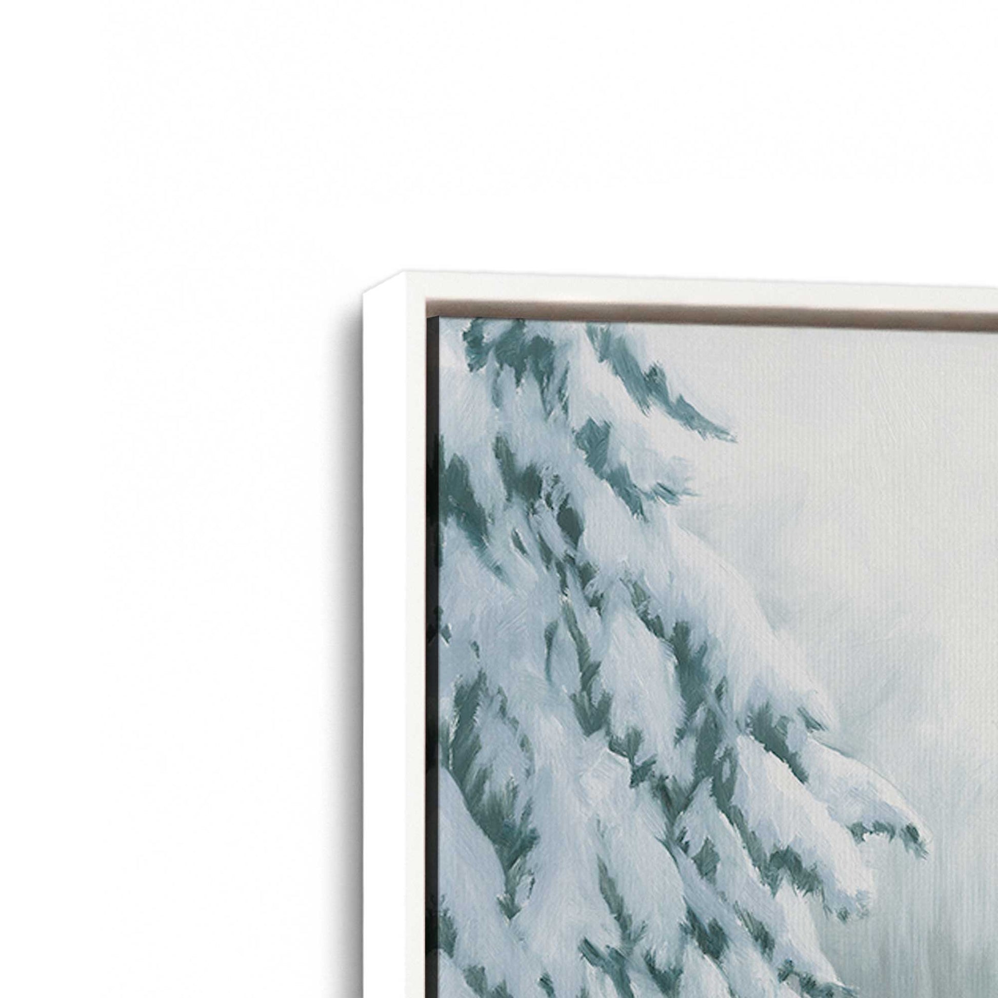 [Color:Opaque White], Picture of art in a White frame at an angle