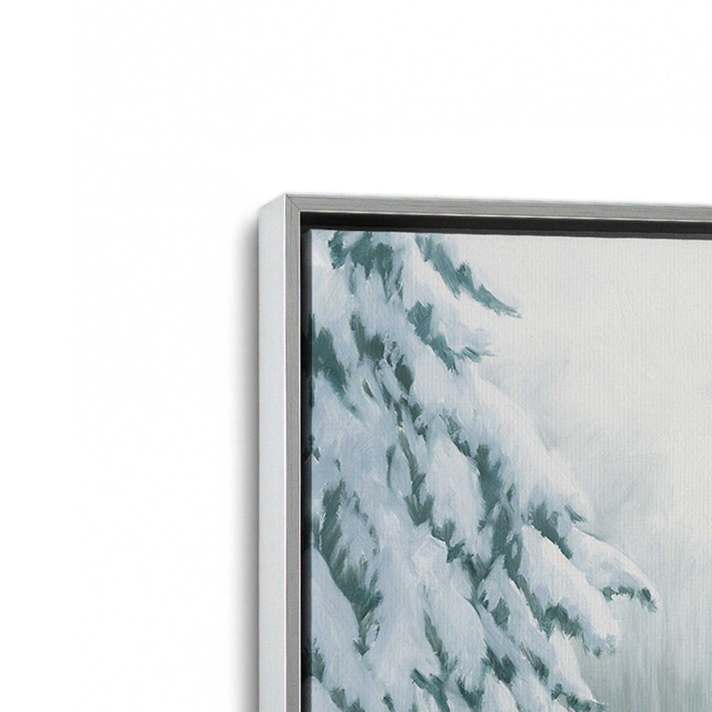 [Color:Polished Chrome], Picture of art in a Polished Chrome frame at an angle