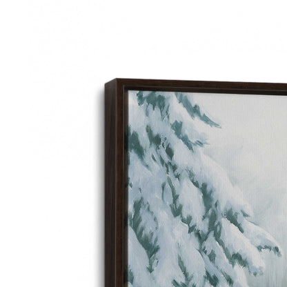 [Color:Espresso], Picture of art in a Espresso frame at an angle