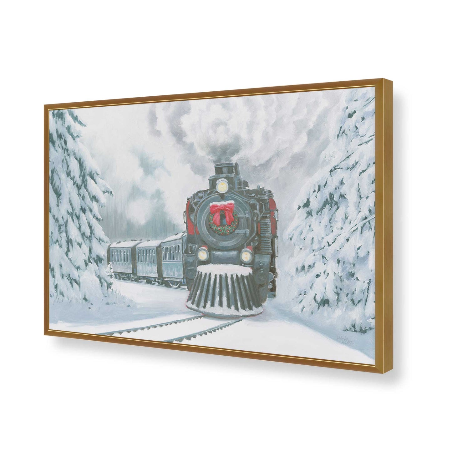 [Color:Polished Gold], Picture of art in a Polished Gold frame of the corner