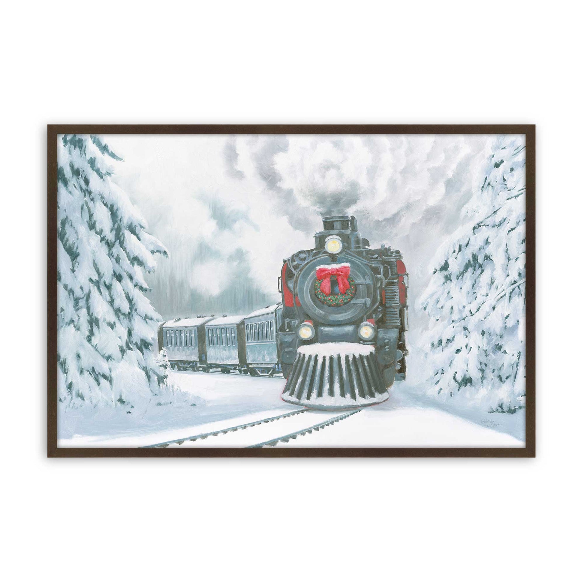 [Color:Brown], Picture of art in a Brown frame