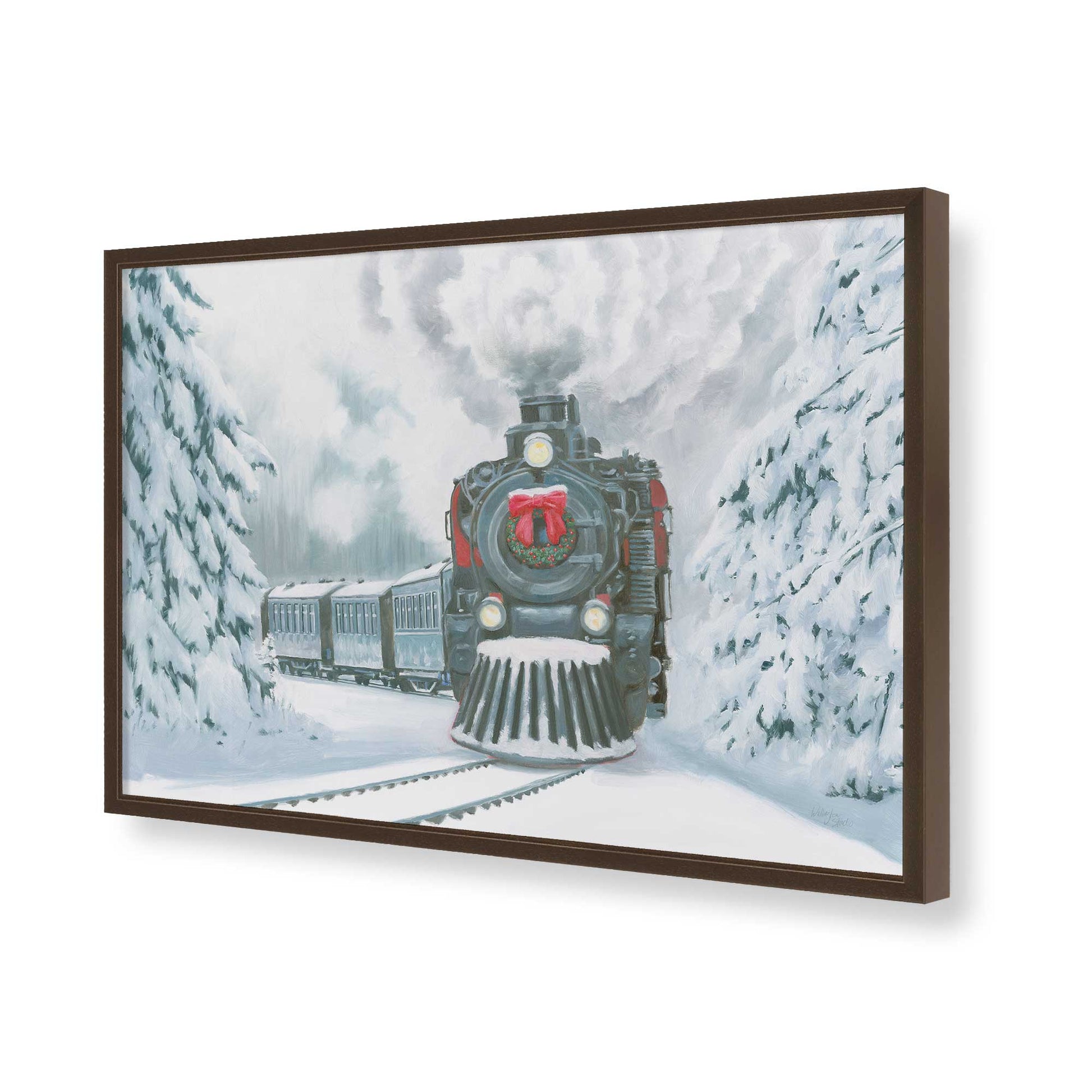 [Color:Belvinder Brown], Picture of art in a Belvinder Brown frame of the corner