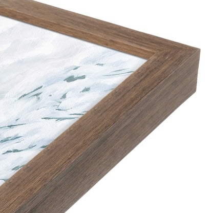 [Color:Walnut], Picture of art in a Walnut frame at an angle