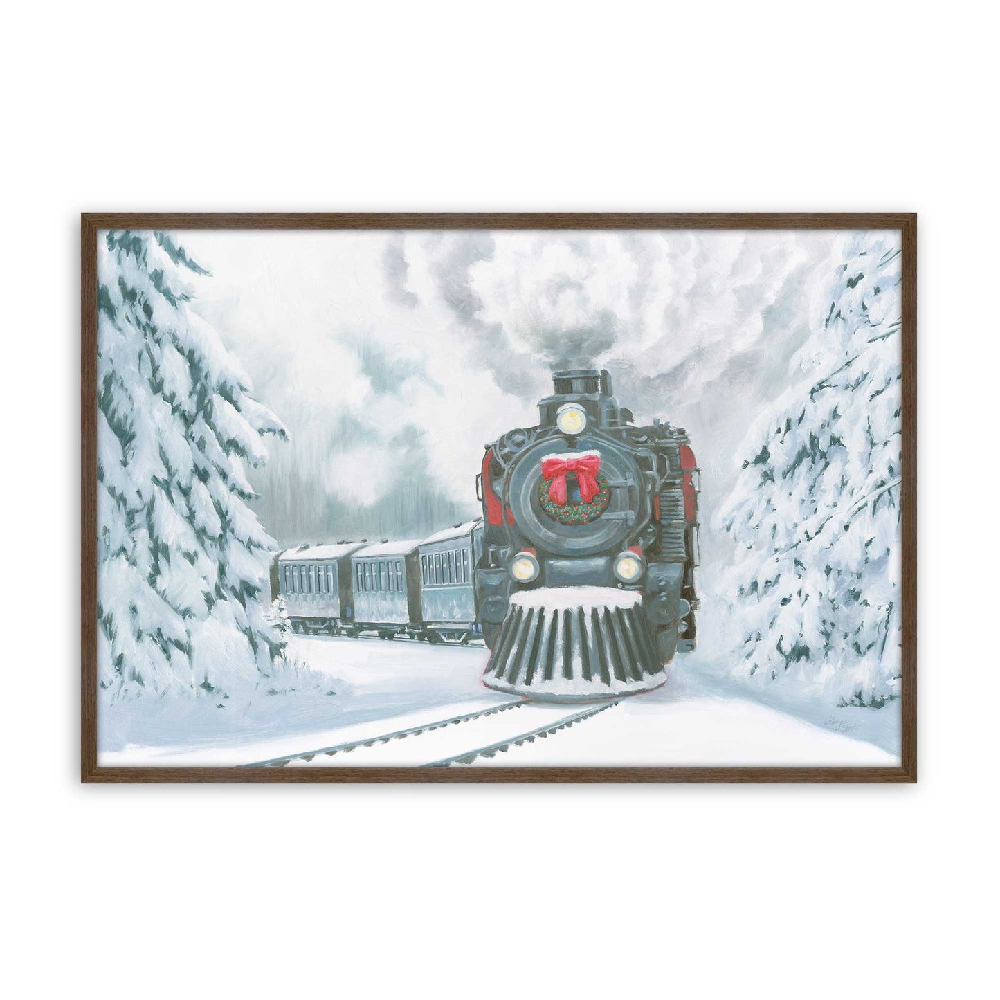 [Color:Walnut], Picture of art in a Walnut frame