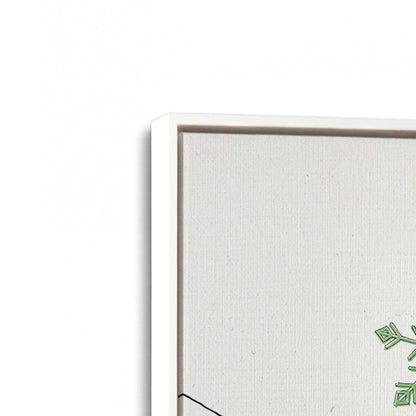 [Color:Opaque White], Picture of art in a White frame at an angle