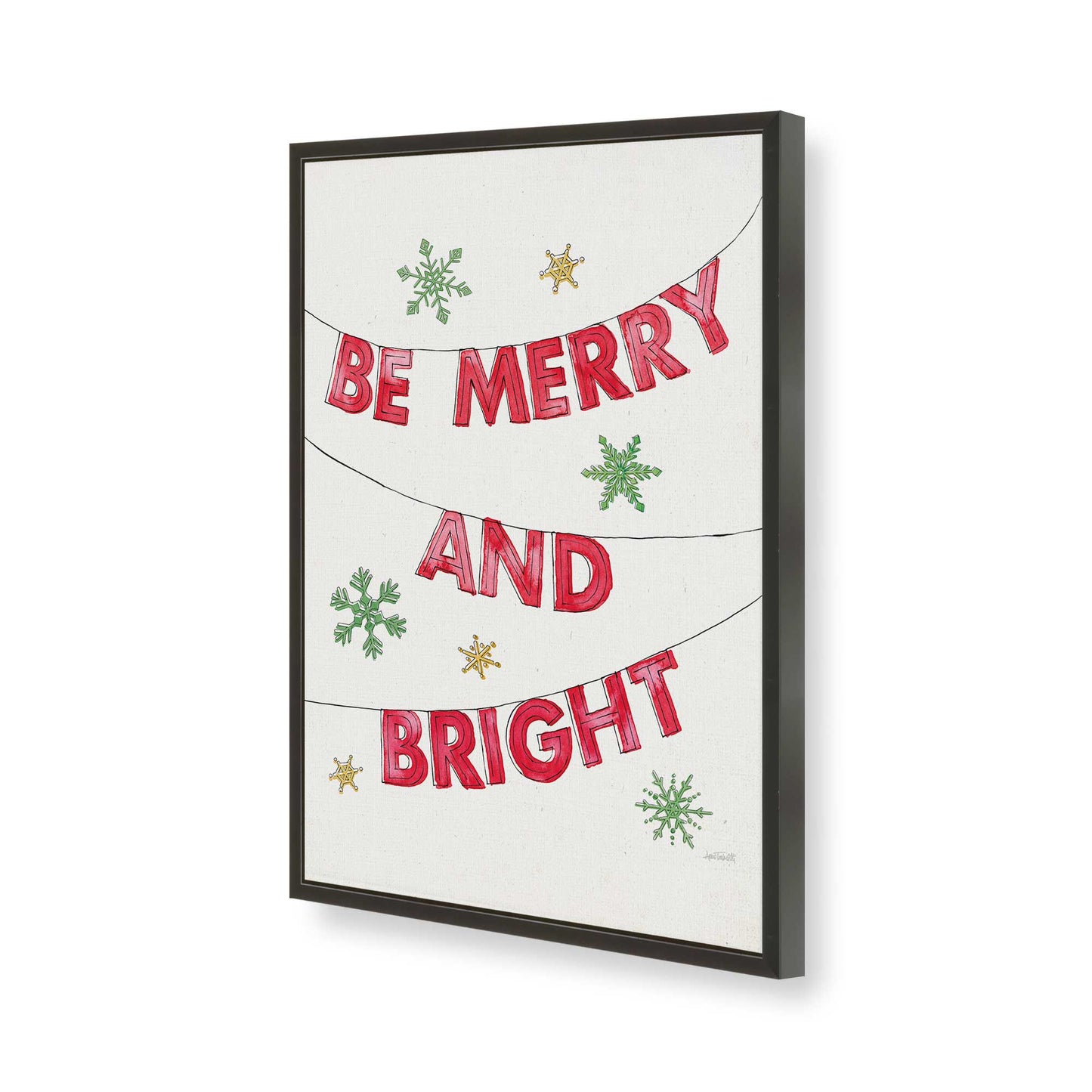 [Color:Satin Black], Picture of art in a Satin Black frame of the corner