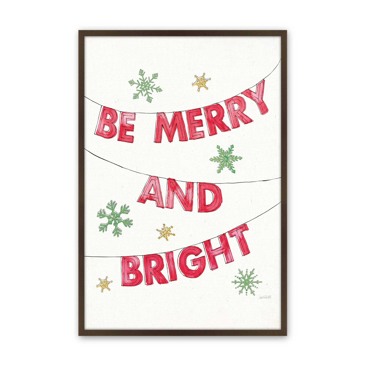 [Color:Brown], Picture of art in a Brown frame