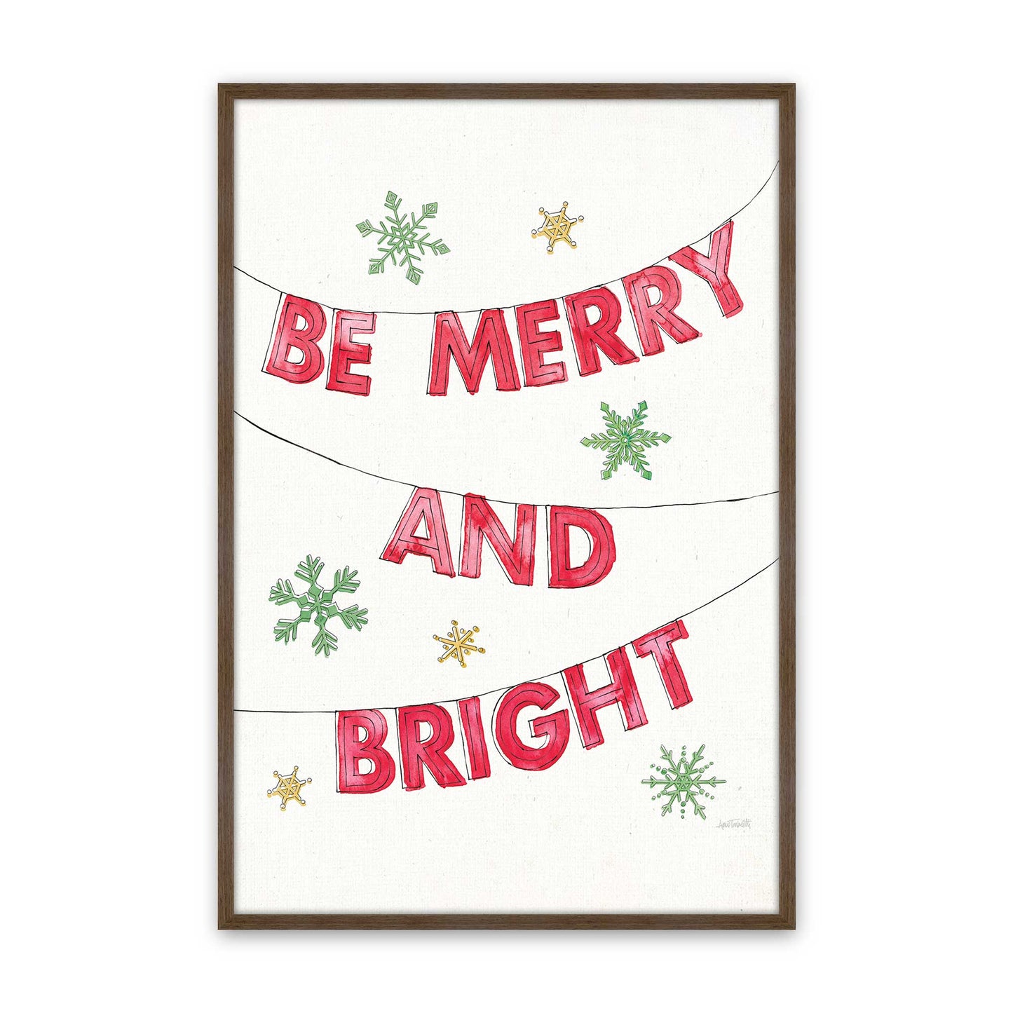 [Color:Walnut], Picture of art in a Walnut frame