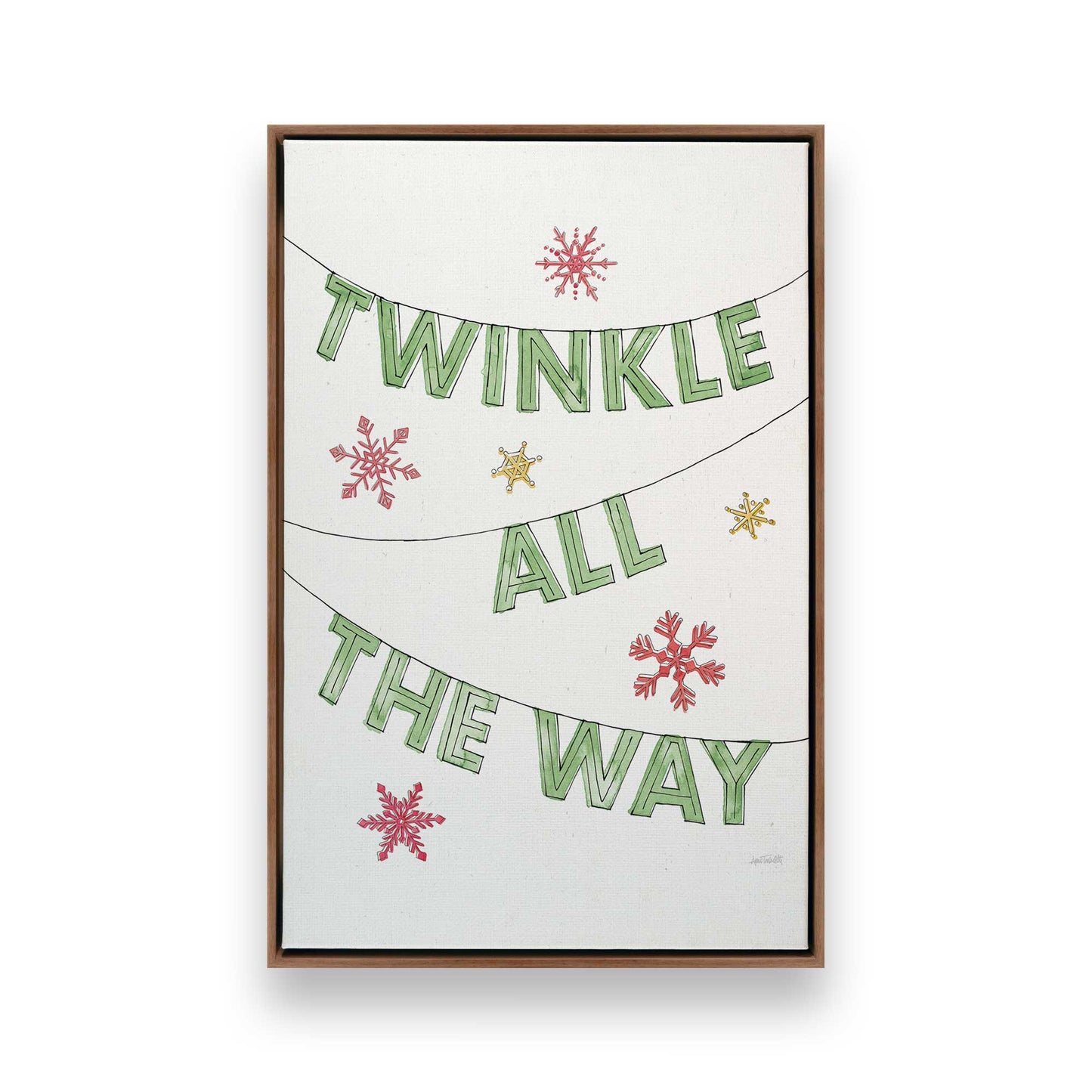 [Color:Walnut], Picture of art in a Walnut frame