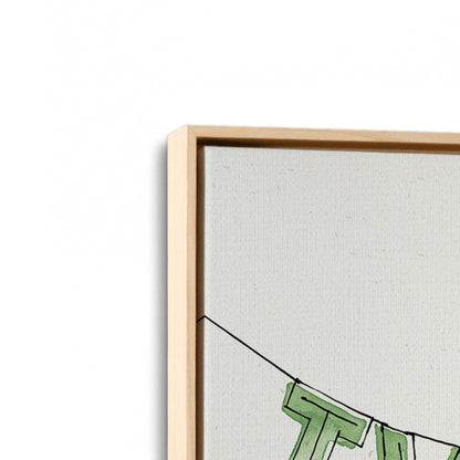 [Color:American Maple], Picture of art in a American Maple frame at an angle