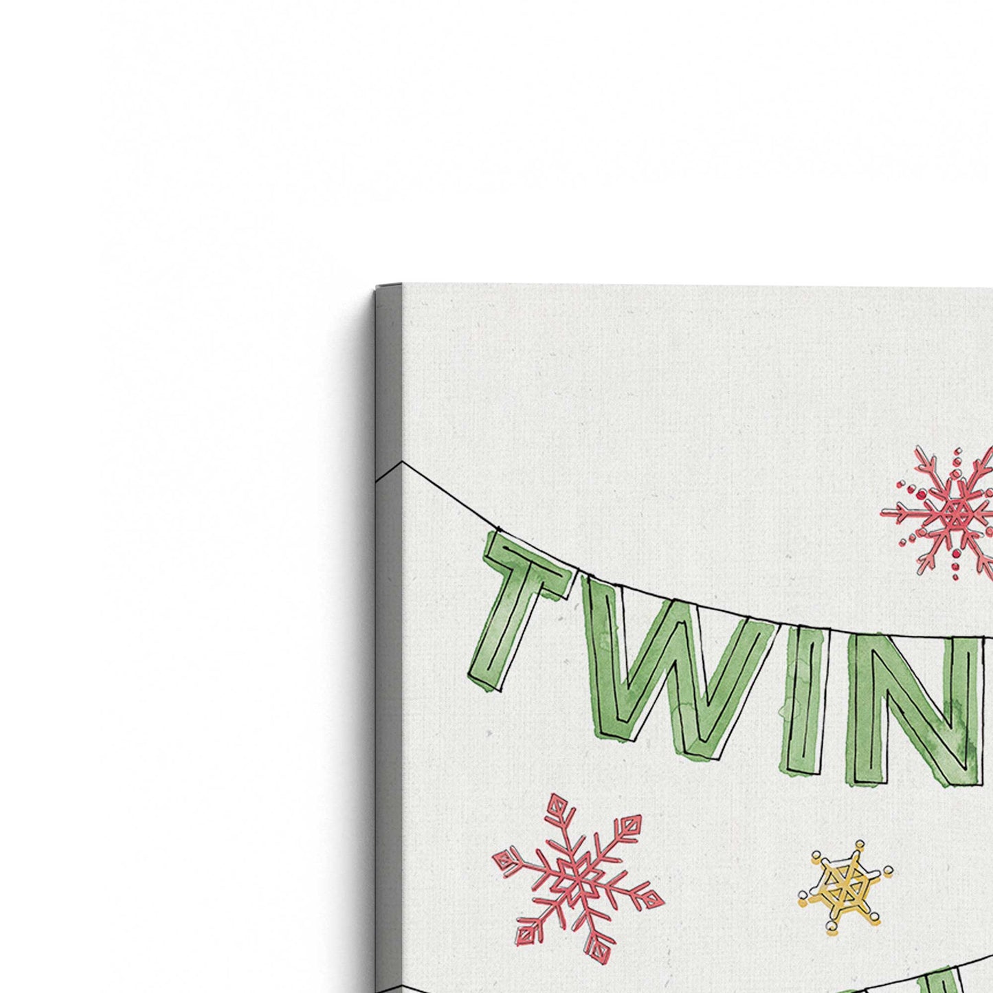 [Color:Stretched Canvas], Picture of the corner of the art