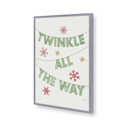 [Color:Polished Chrome], Picture of art in a Polished Chrome frame of the corner