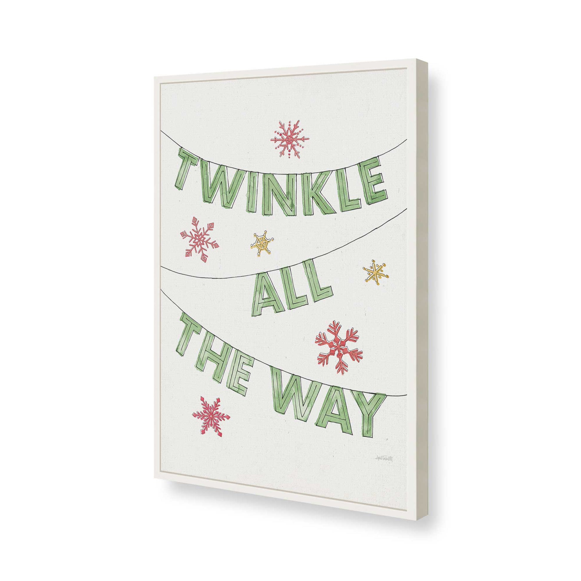 [Color:Opaque White], Picture of art in a Opaque White frame of the corner