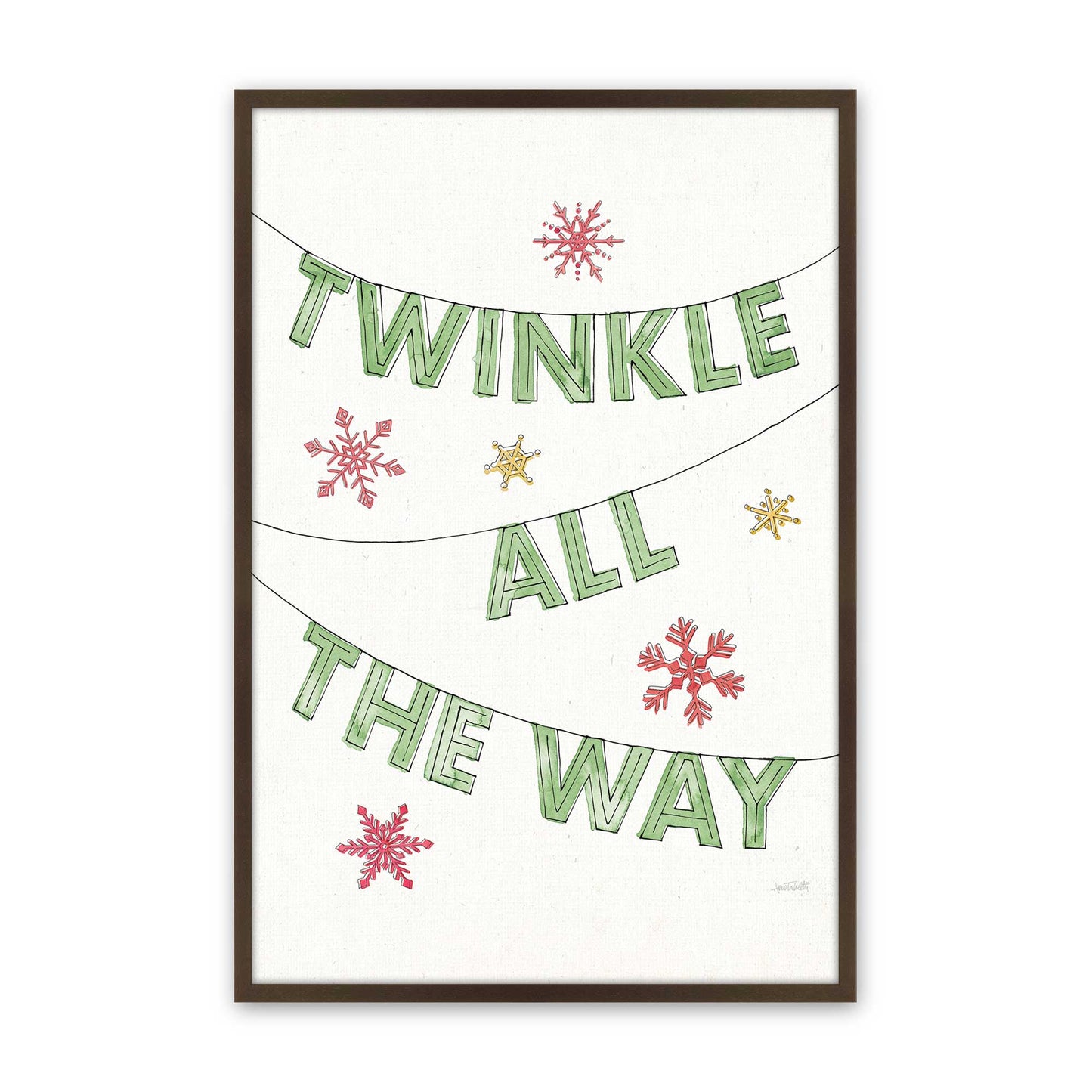 [Color:Brown], Picture of art in a Brown frame