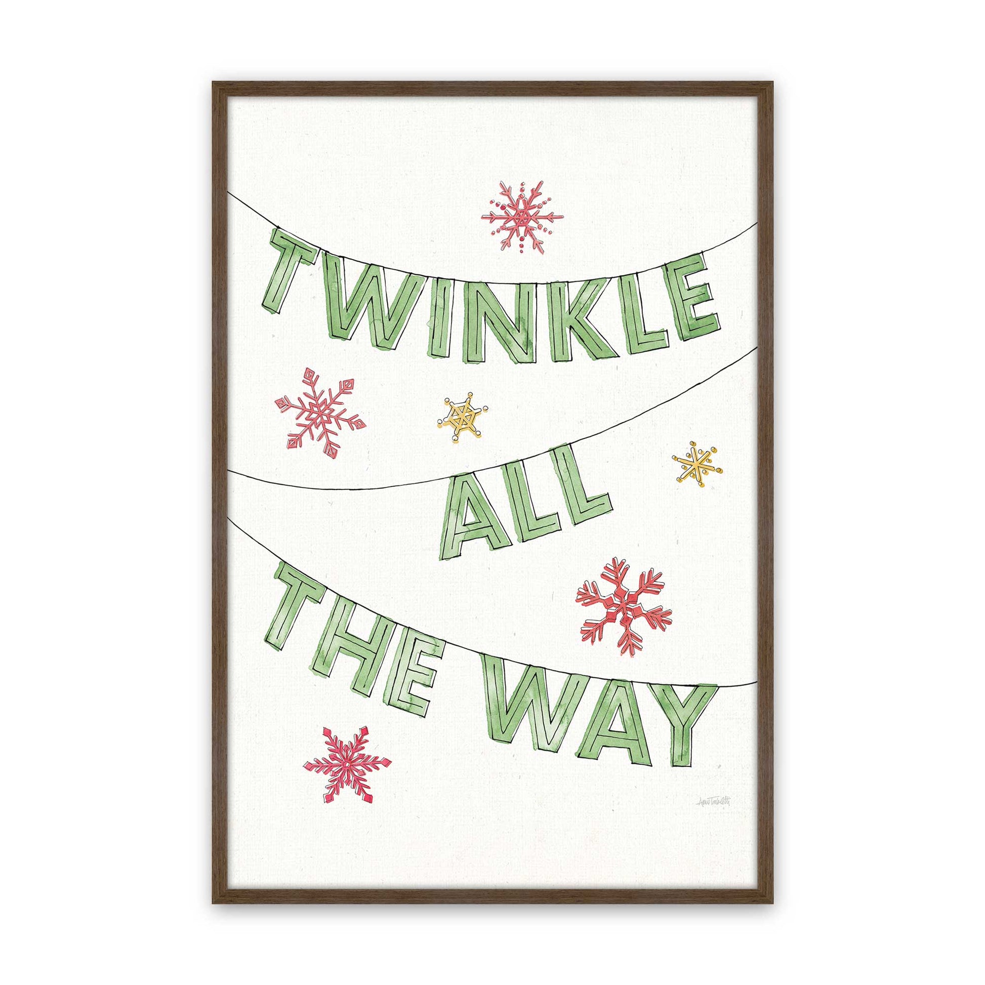 [Color:Walnut], Picture of art in a Walnut frame