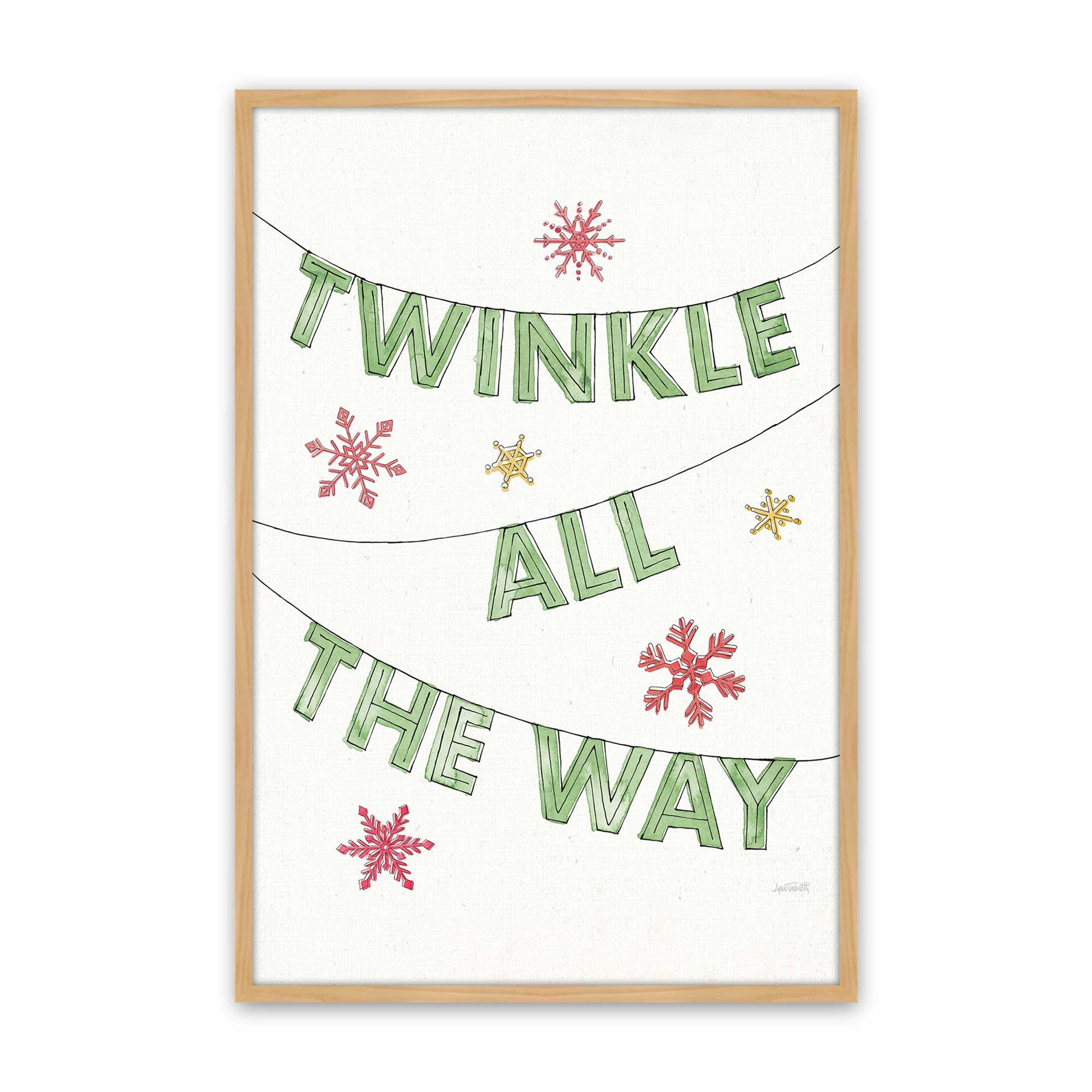 [Color:American Maple], Picture of art in a American Maple frame