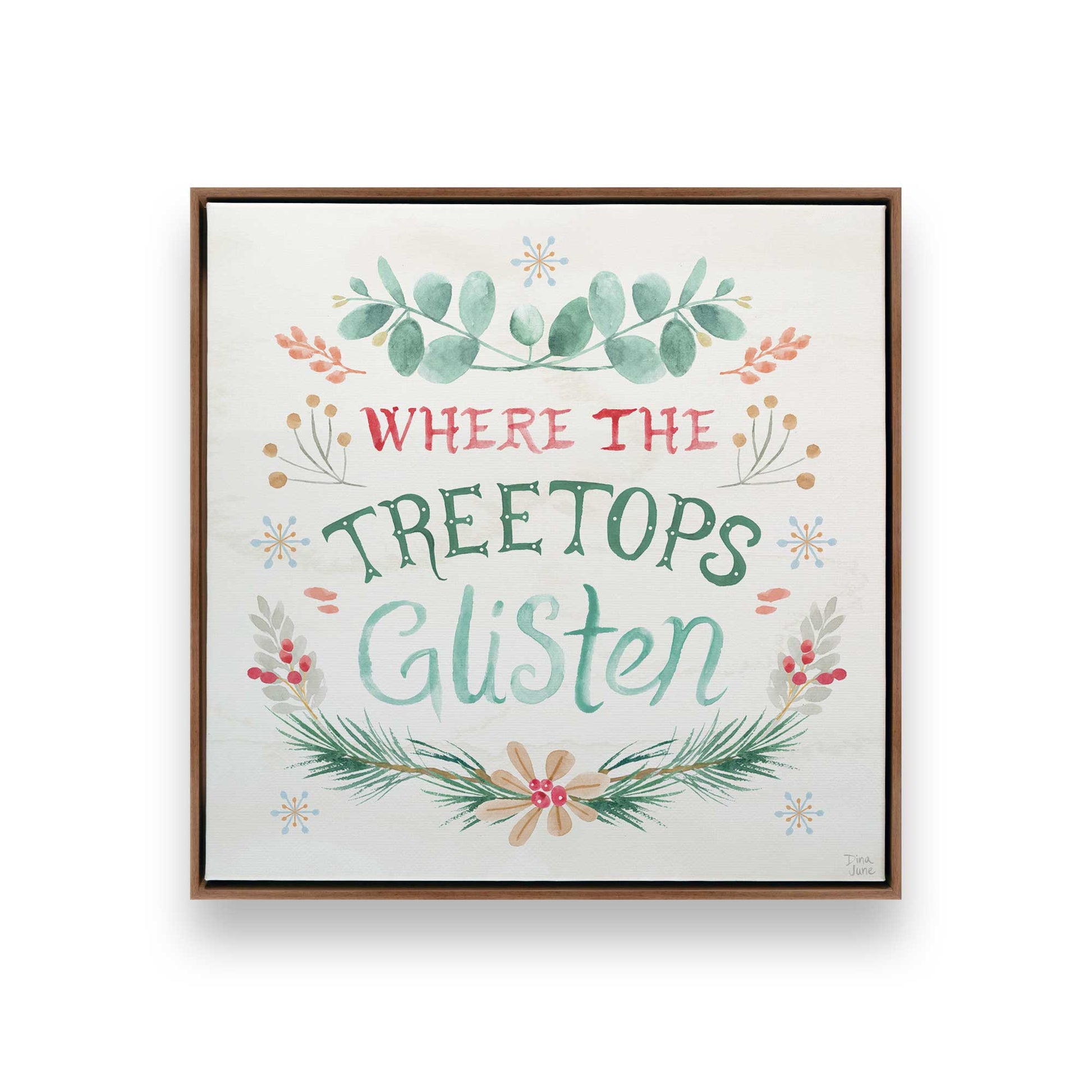 [Color:Walnut], Picture of art in a Walnut frame